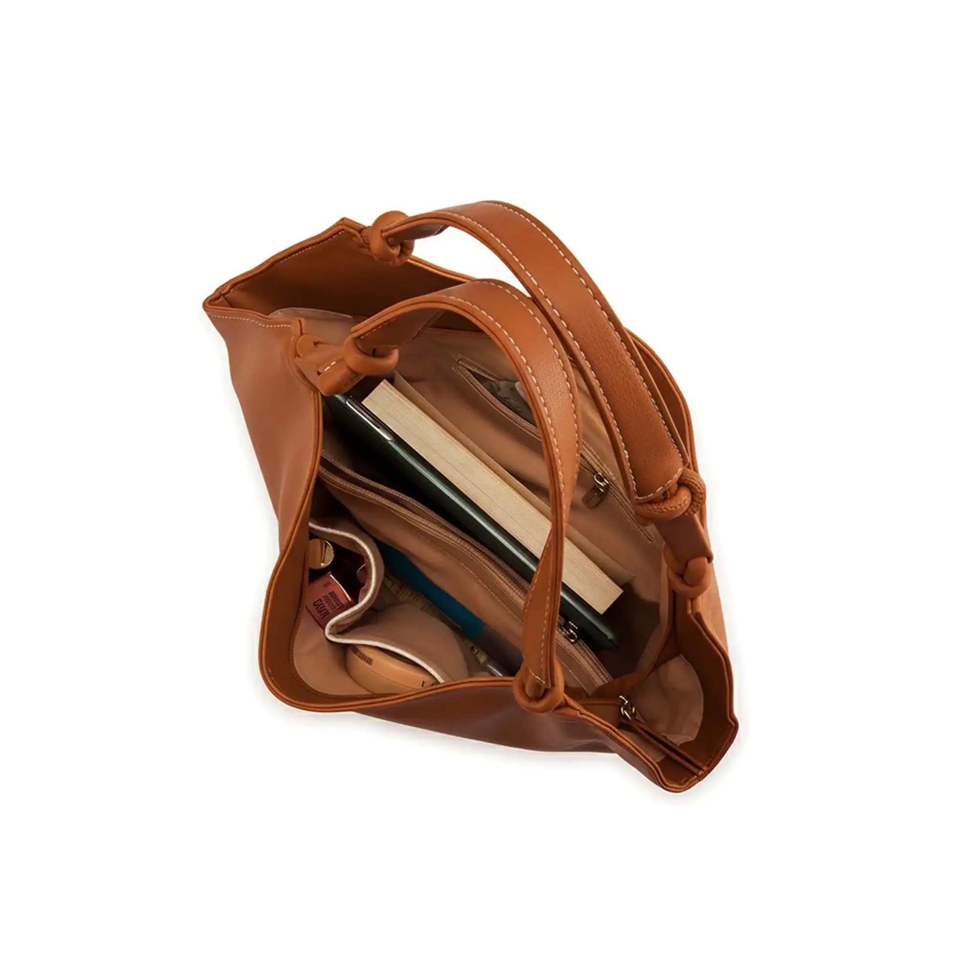 Avril Tan Slouchy Bucket Hobo Bag - Image 5