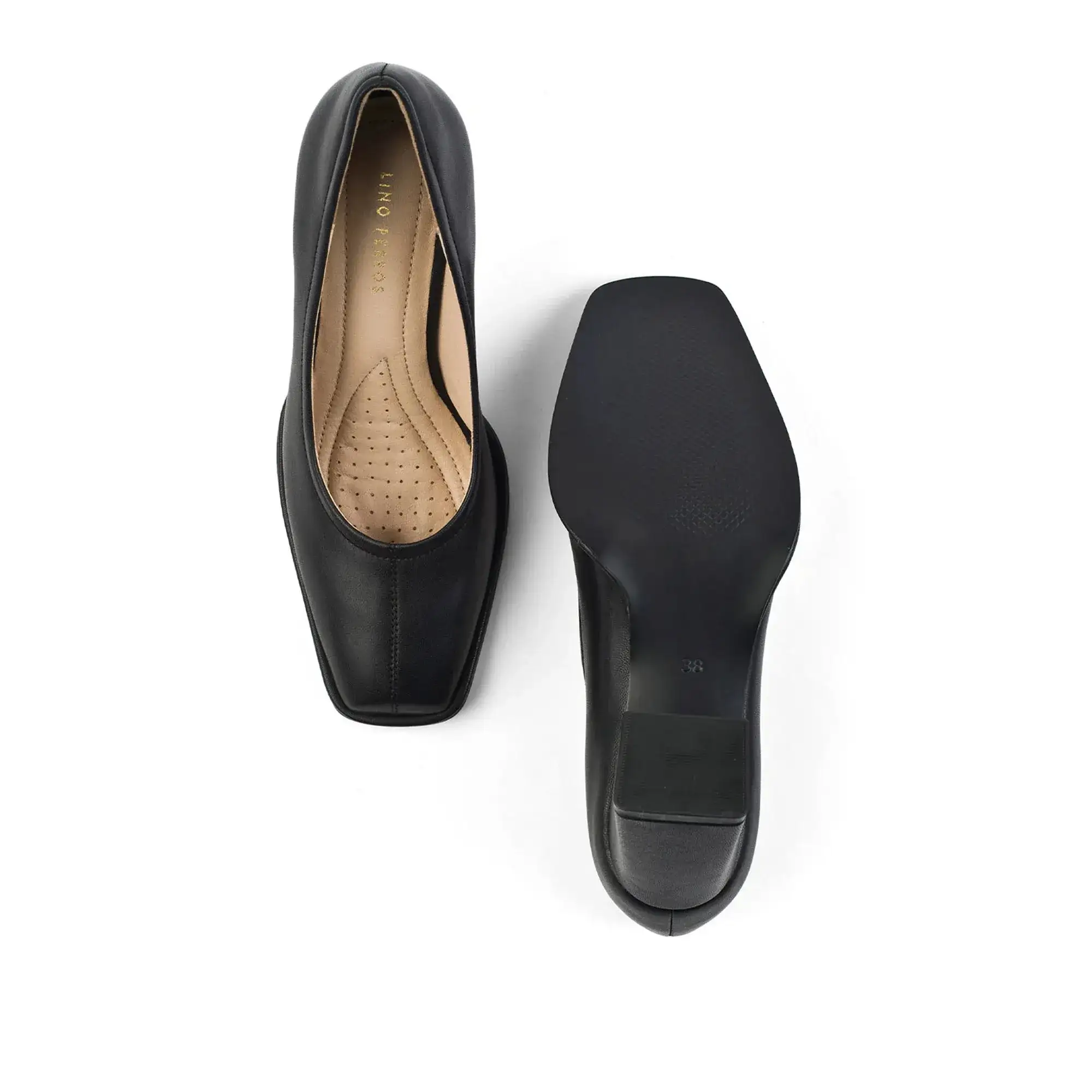 Gabbana Classic Everyday Black Block Heels - Image 6