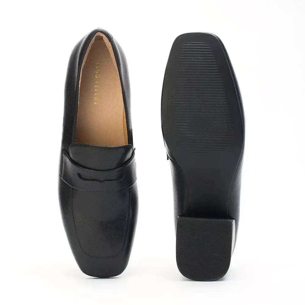 Ava Formal Penny Black Loafers - Image 6