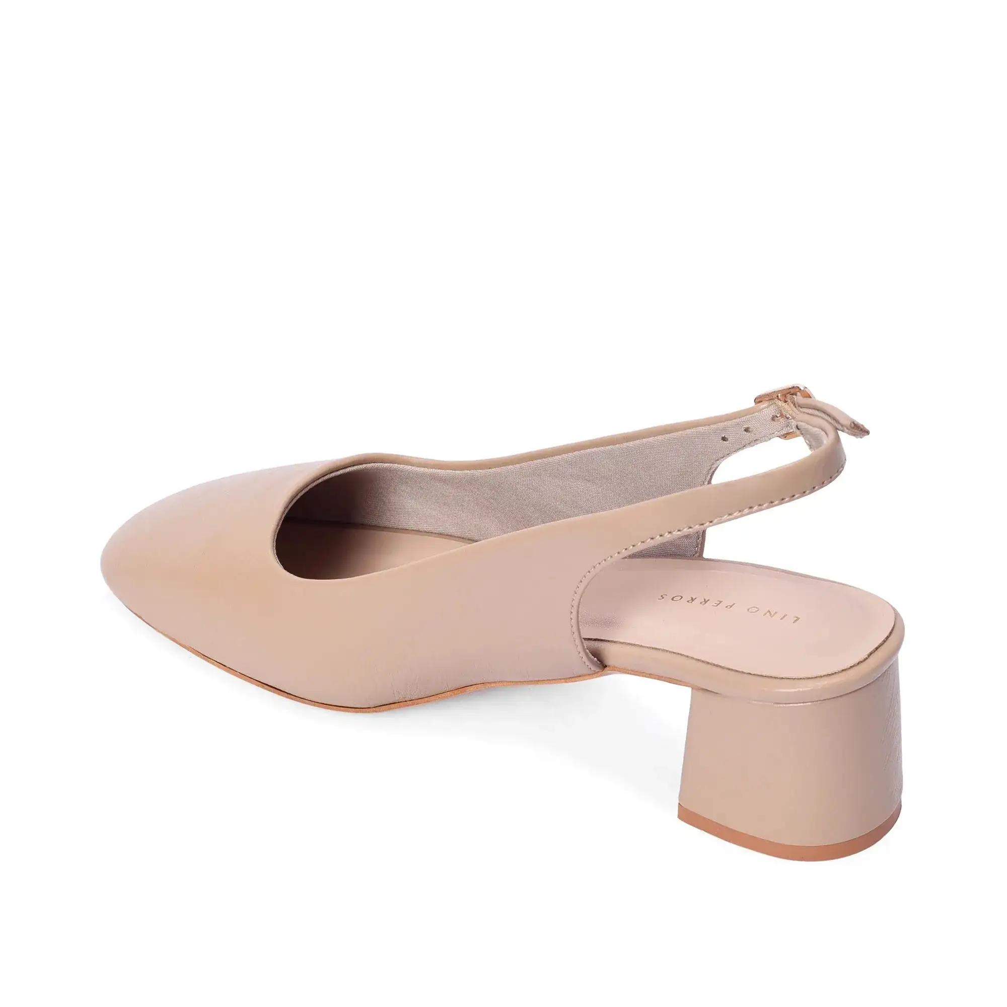 Gabbana Lady Square Beige Toe Pumps - Image 5