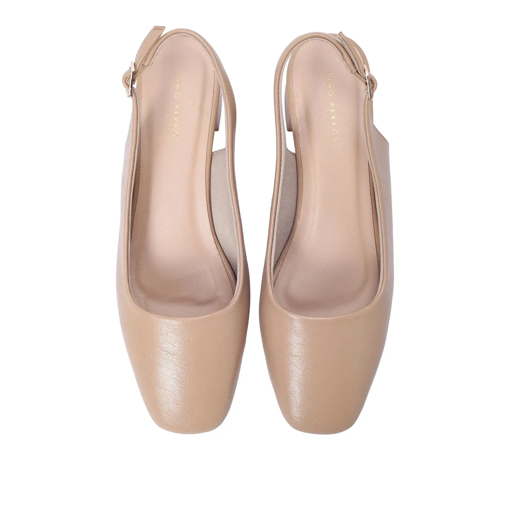 Gabbana Lady Square Beige Toe Pumps - Image 7