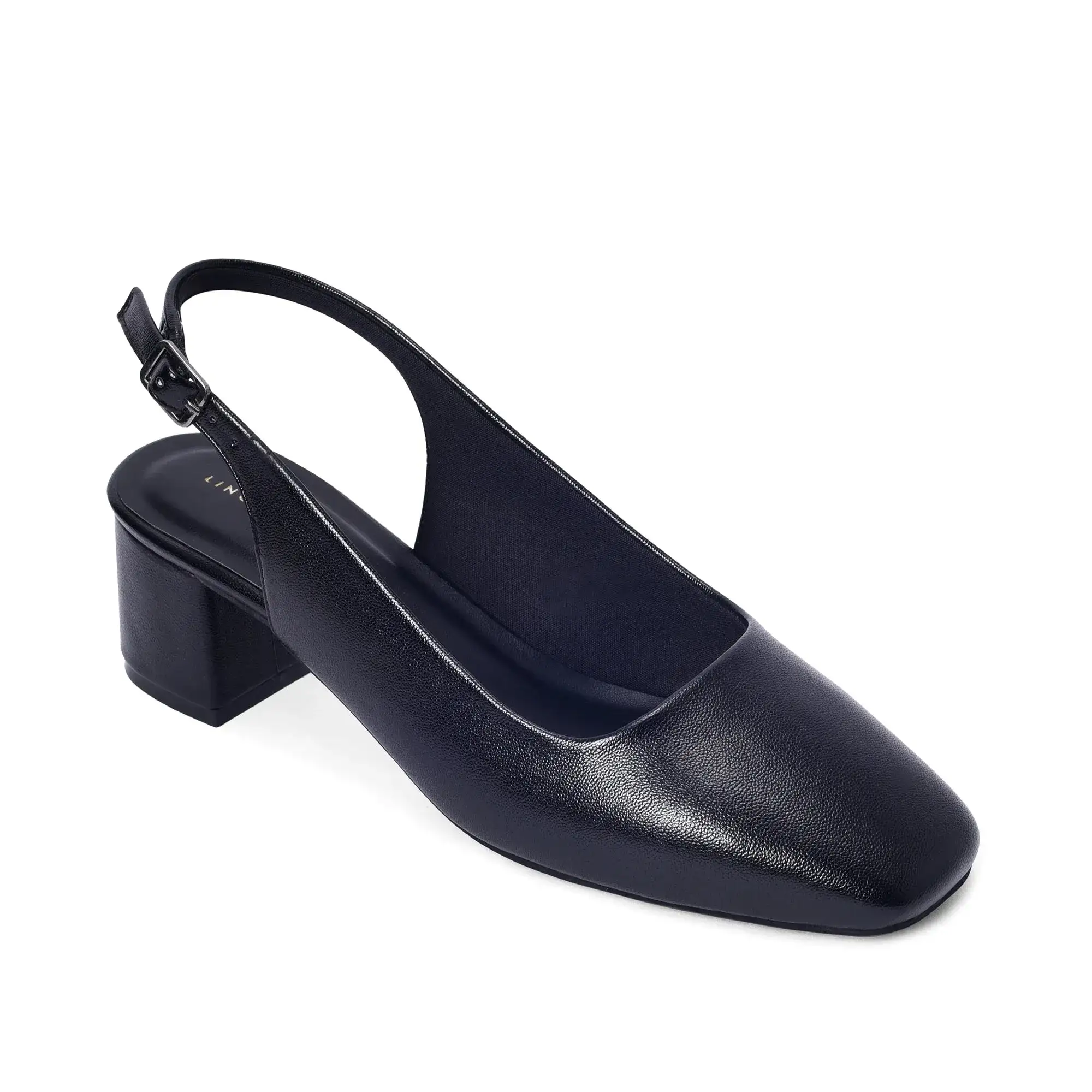 Gabbana Lady Square Black Toe Pumps - Image 3