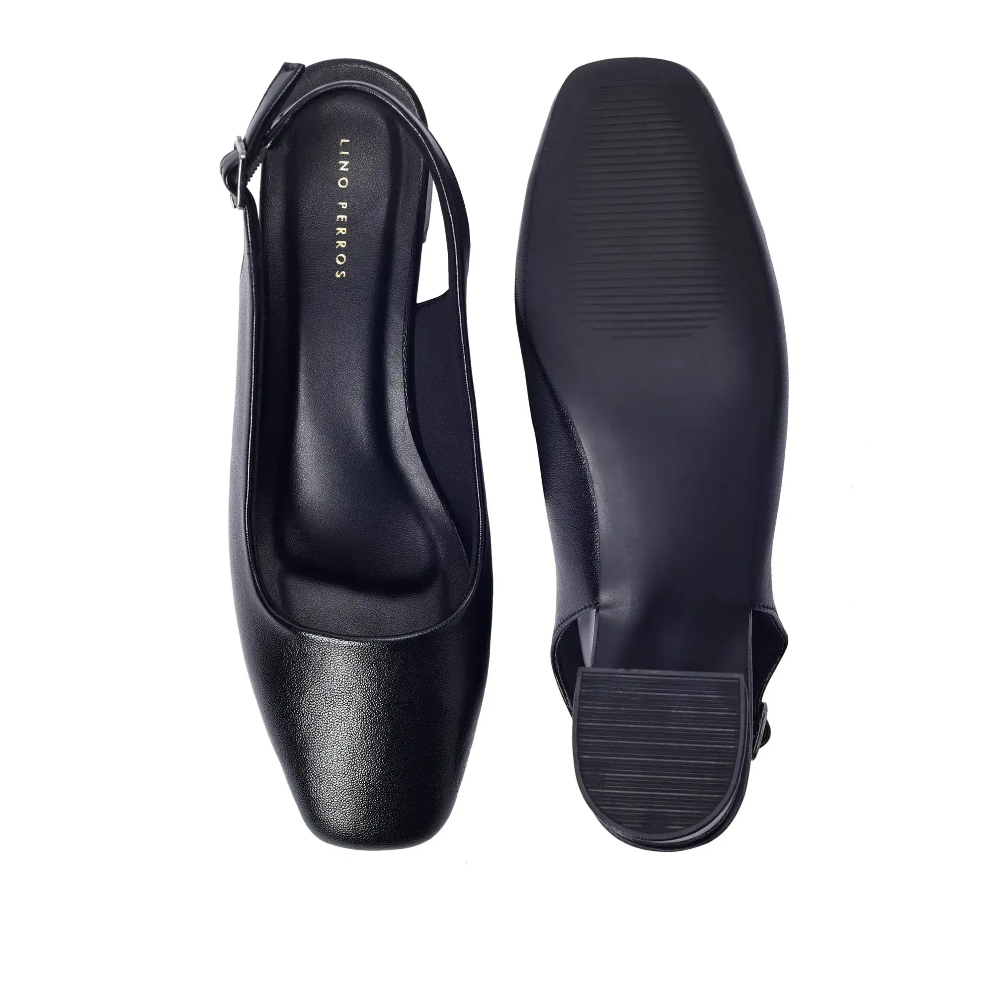 Gabbana Lady Square Black Toe Pumps - Image 7