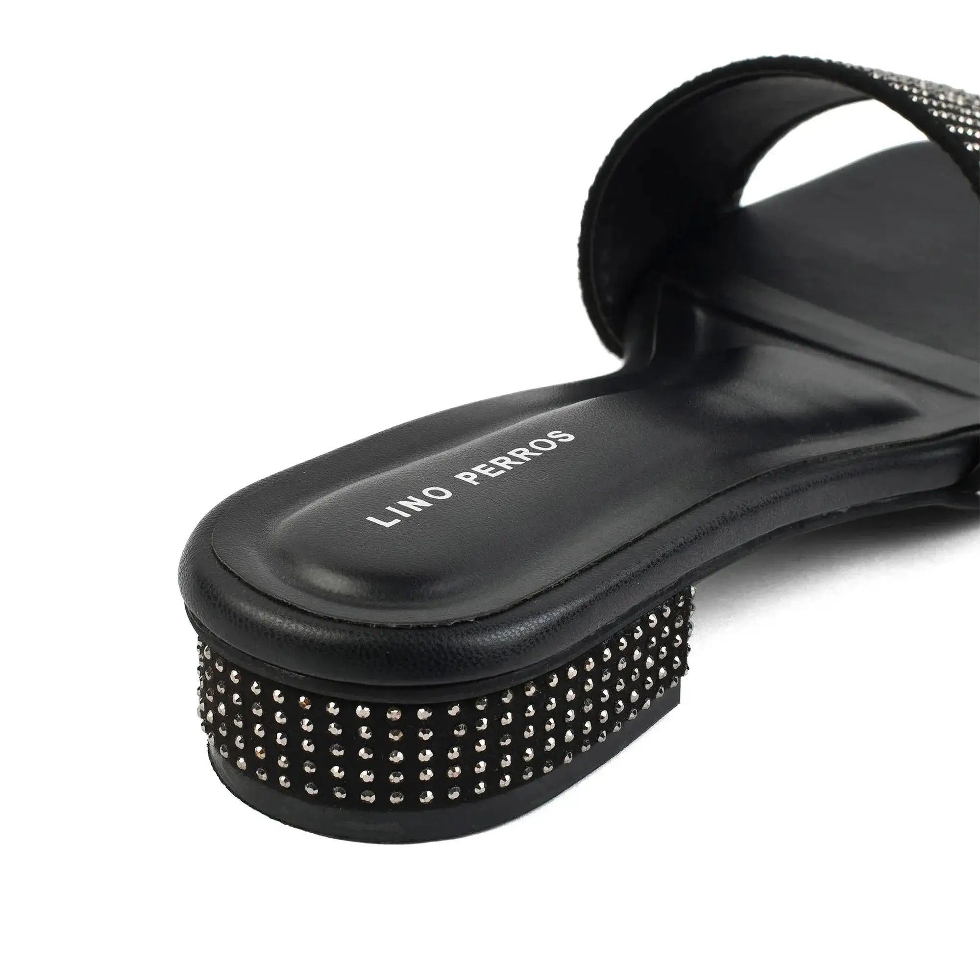 Gabbana Glam Embellished Black Flats - Image 5