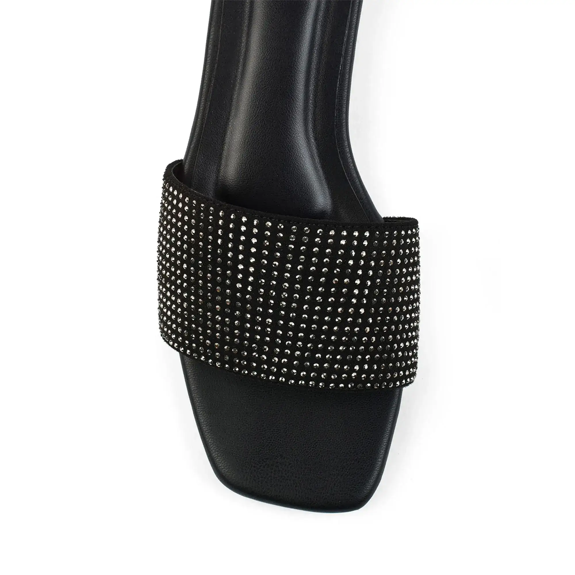 Gabbana Glam Embellished Black Flats - Image 7