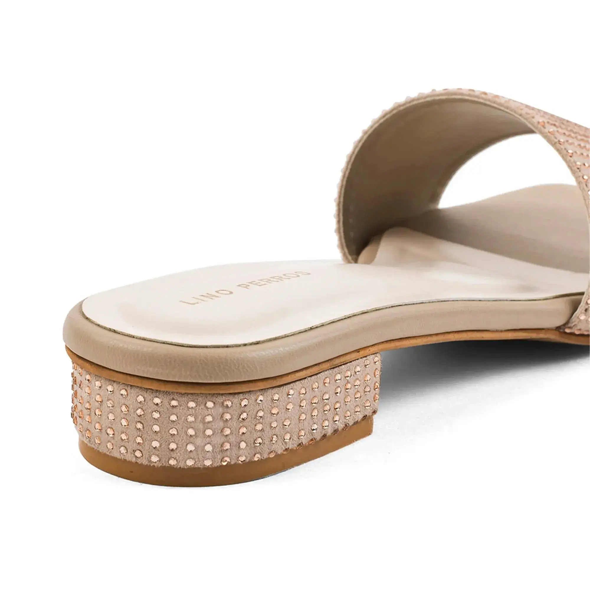 Gabbana Glam Embellished Nude Flats - Image 5