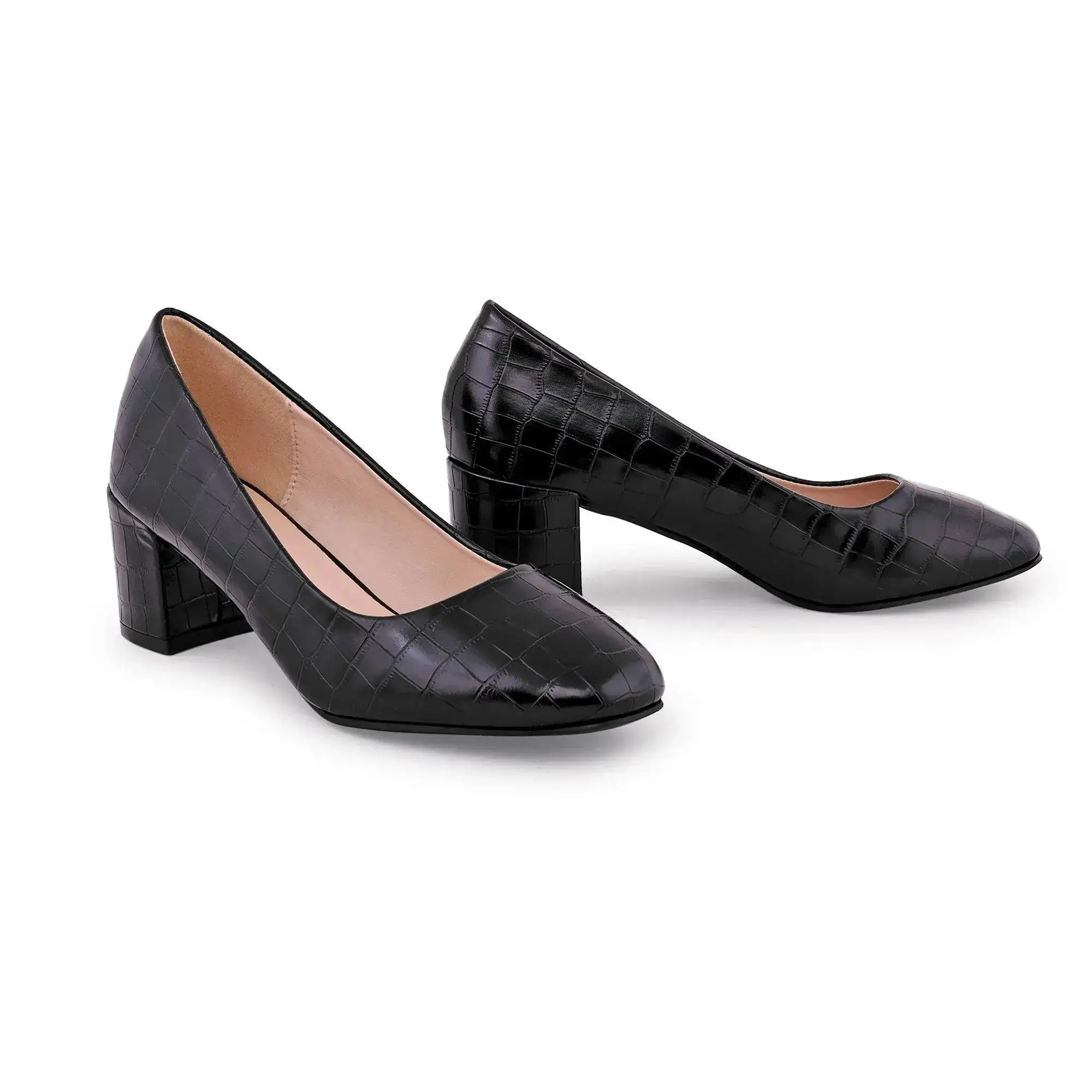 Gabbana Croco Textured Pump - Image 3