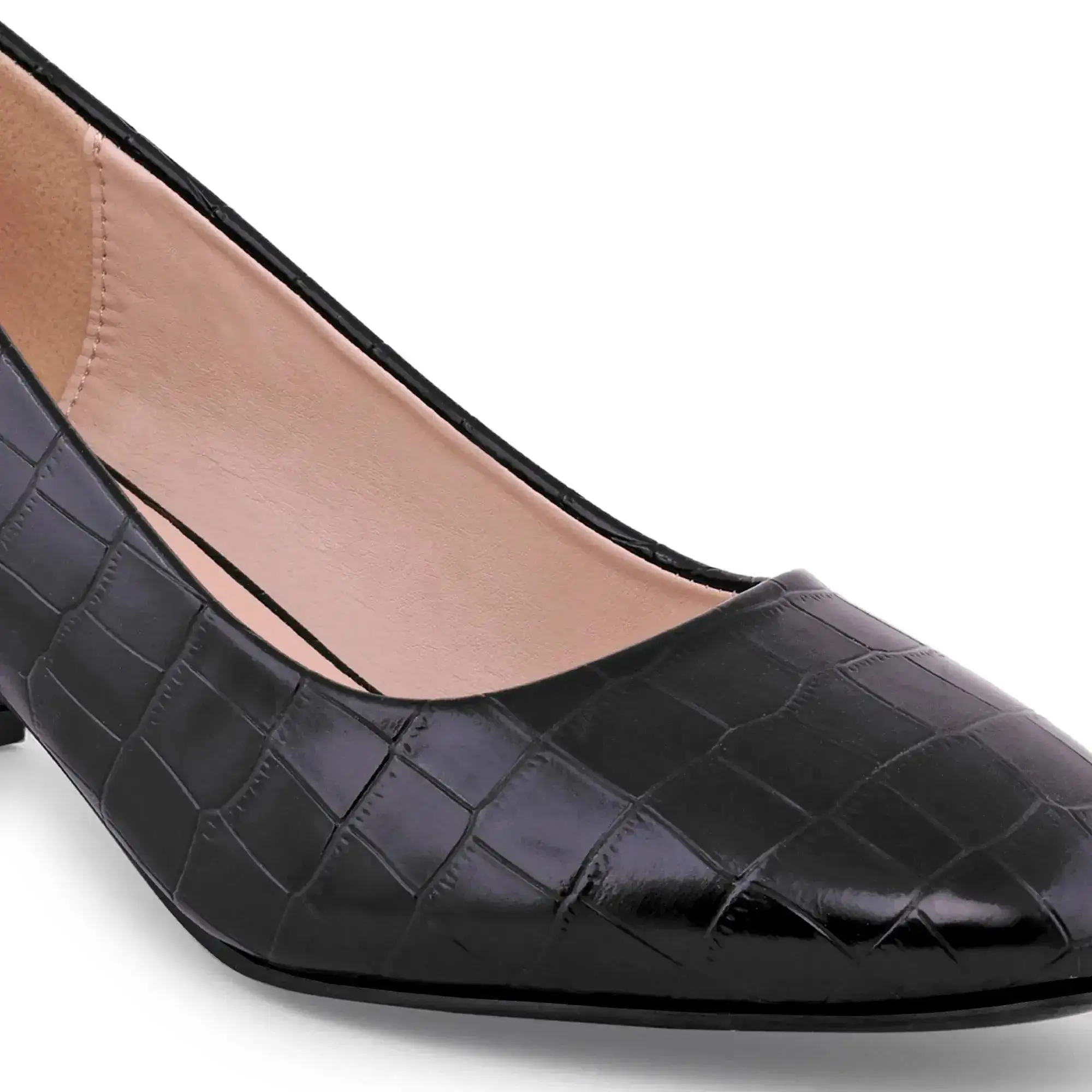 Gabbana Croco Textured Pump - Image 4