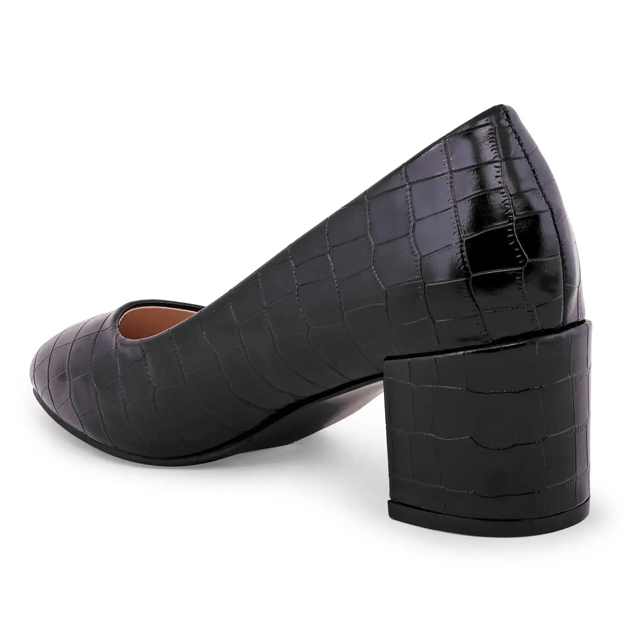 Gabbana Croco Textured Pump - Image 5