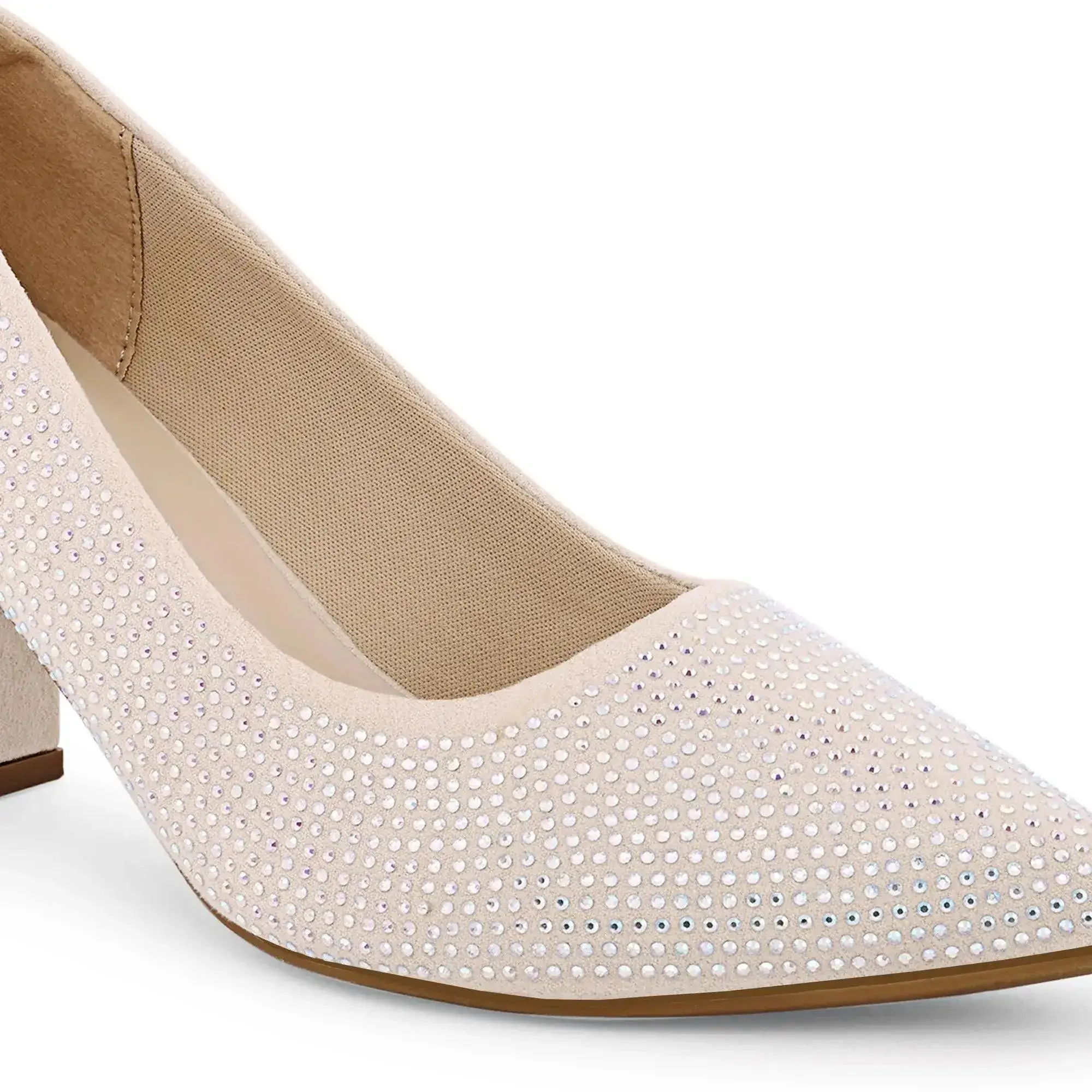 Gabbana Diamond Studded Block Pumps - Image 4