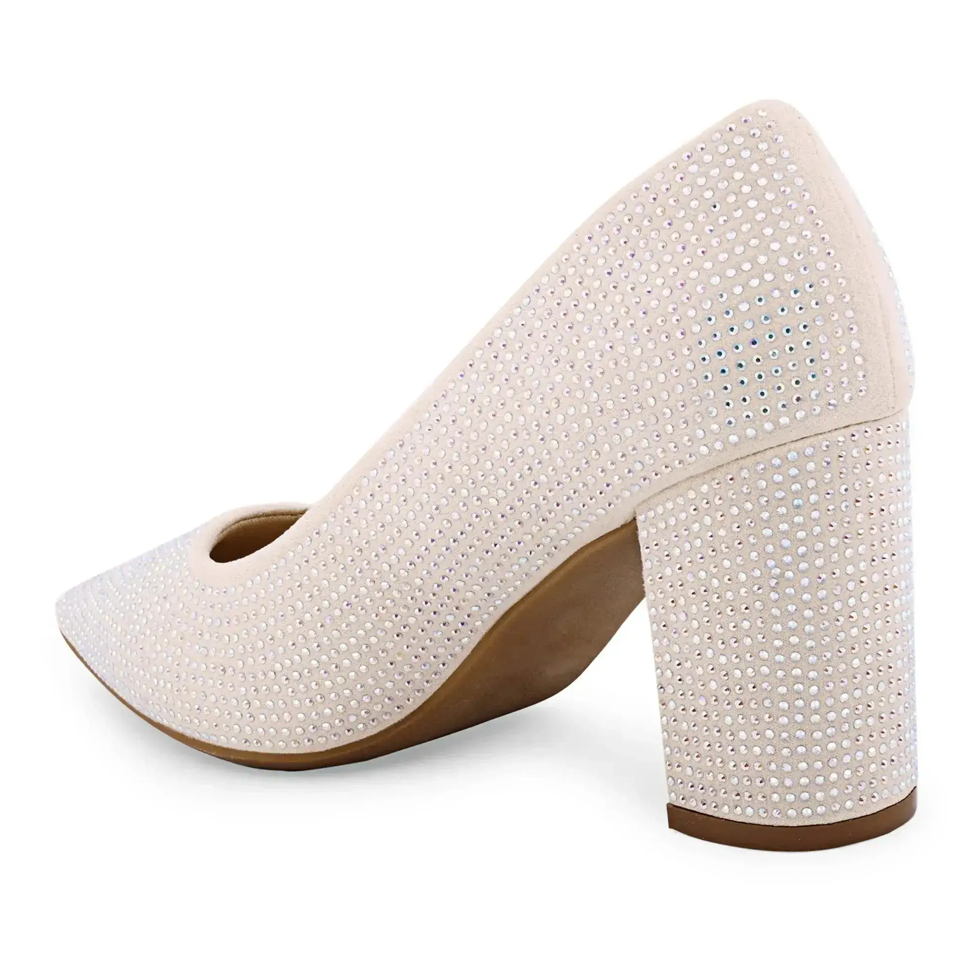 Gabbana Diamond Studded Block Pumps - Image 5