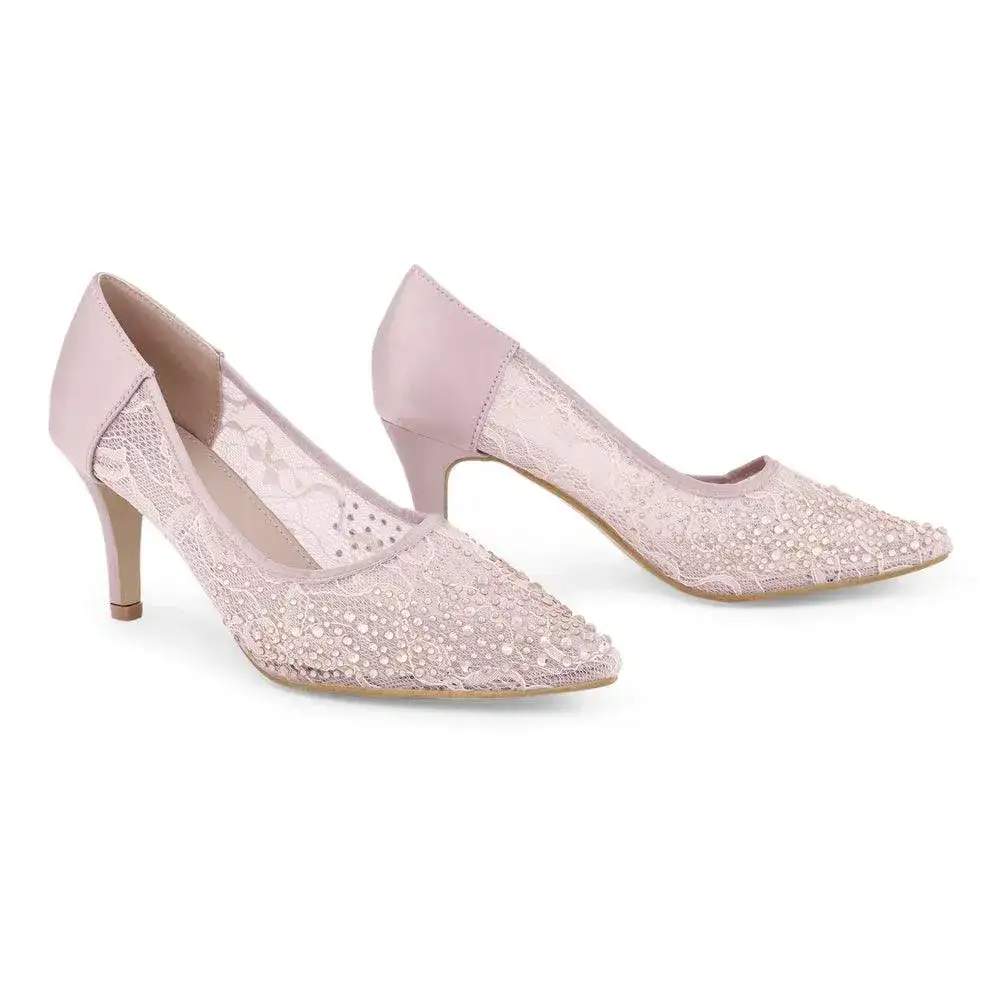 Victoria Lacy Party Pumps - Image 3