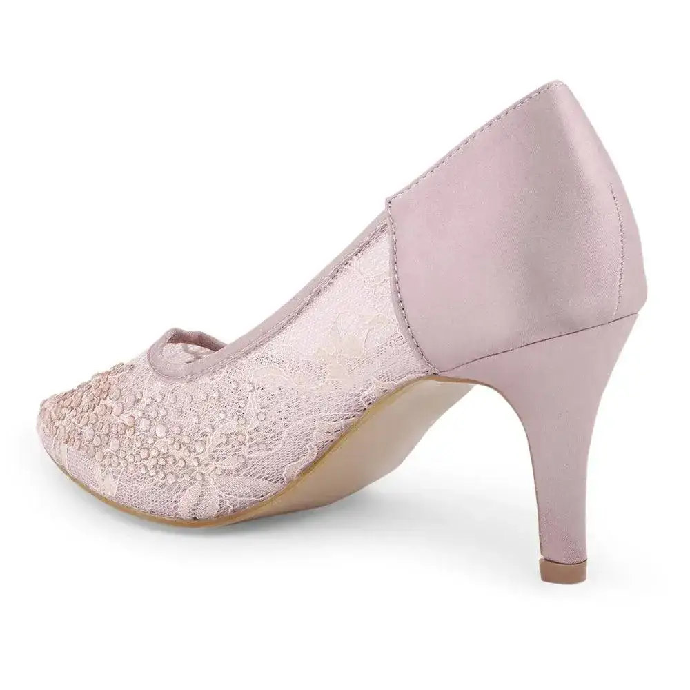 Victoria Lacy Party Pumps - Image 5