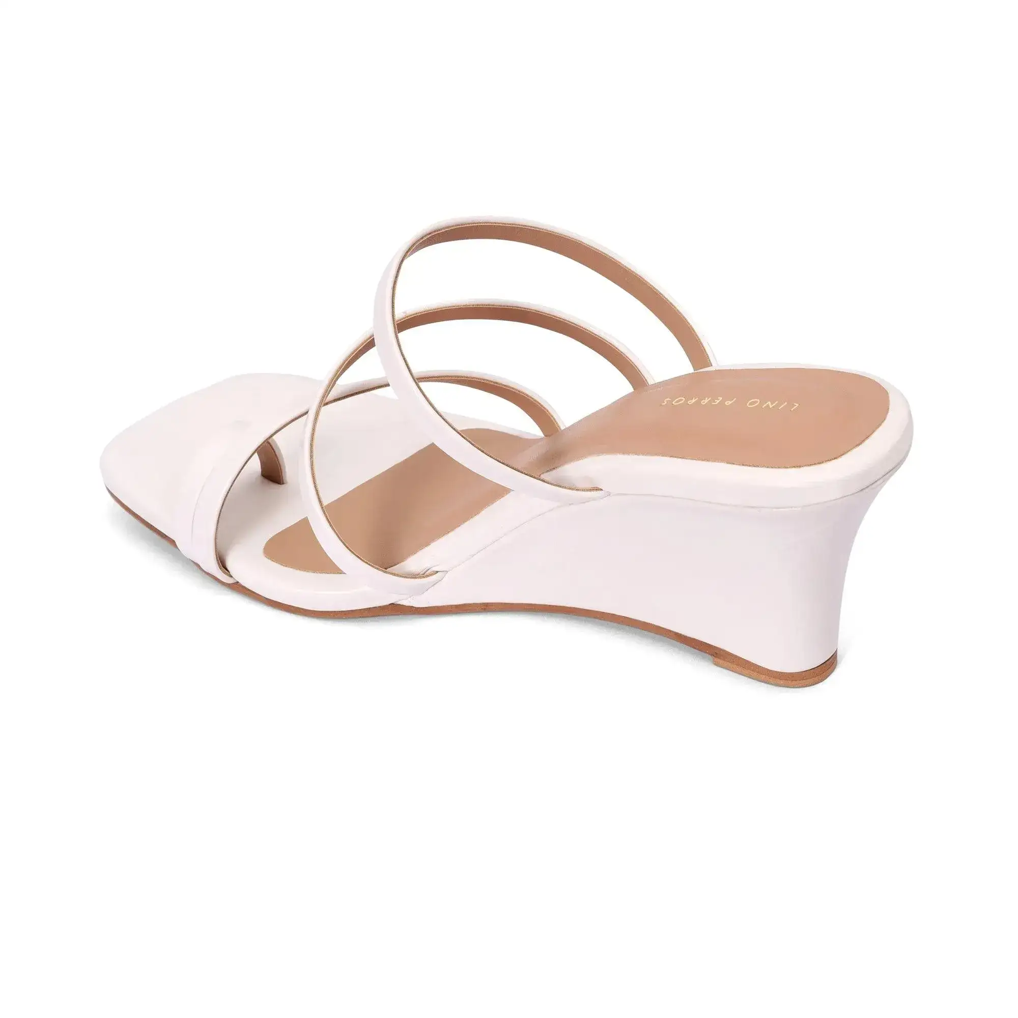 Lopez Glitz Party White Wedges - Image 5