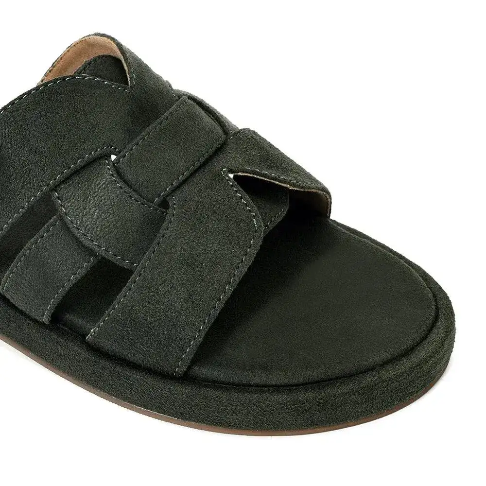 Mary Classic Comfort Green Flats - Image 5