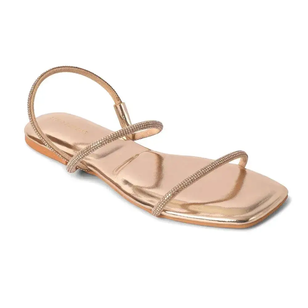 Mary Lovely Gold Flats - Image 3