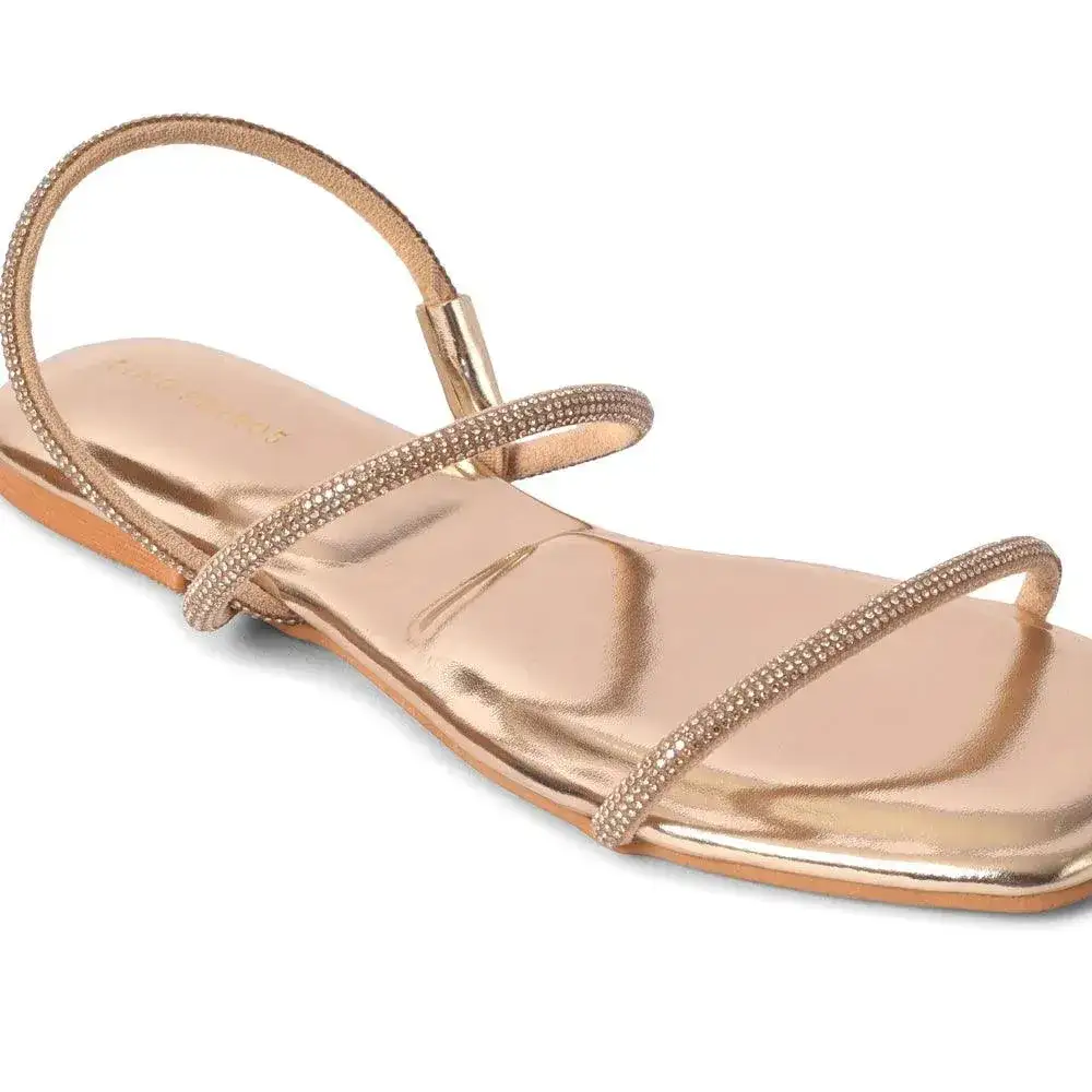 Mary Lovely Gold Flats - Image 5