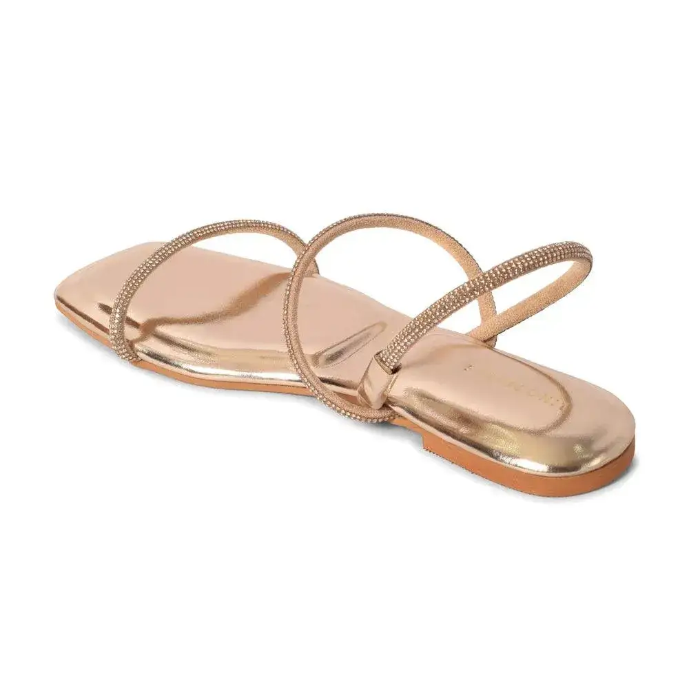 Mary Lovely Gold Flats - Image 6