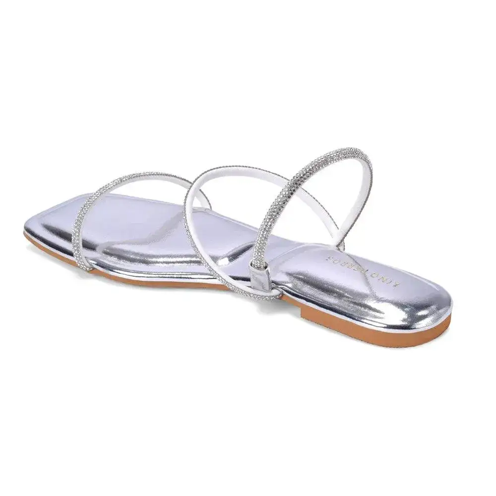 Mary Lovely Silver Flats - Image 6