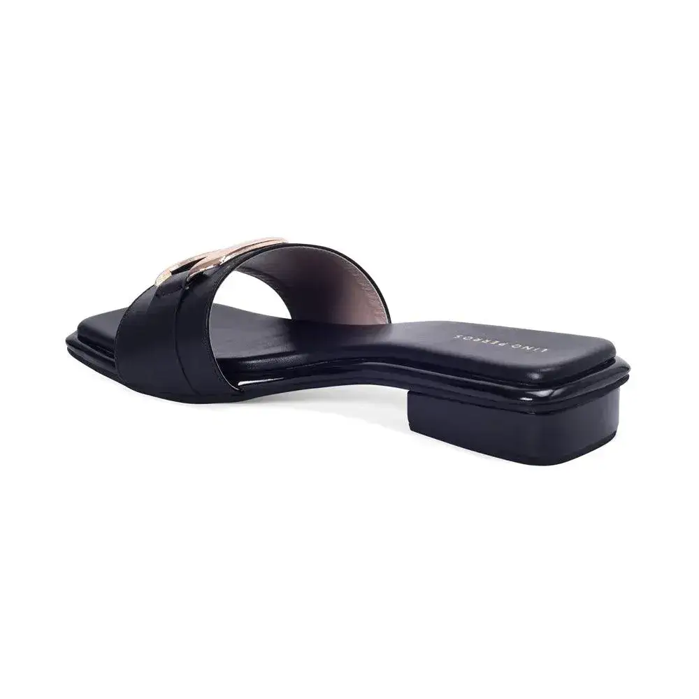 Mary Relief Black Flats - Image 5