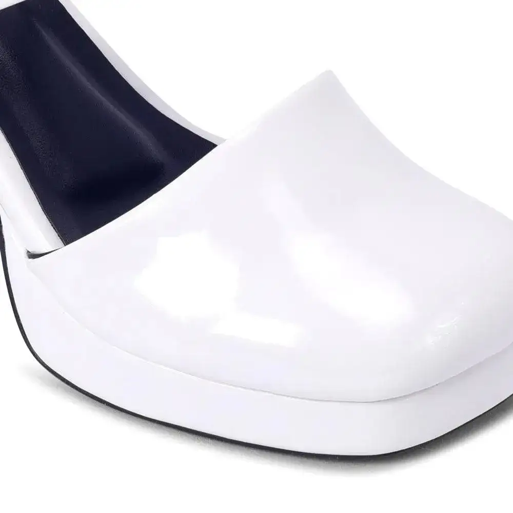 Tiffany Boss Lady Square Toe Pumps - Image 4