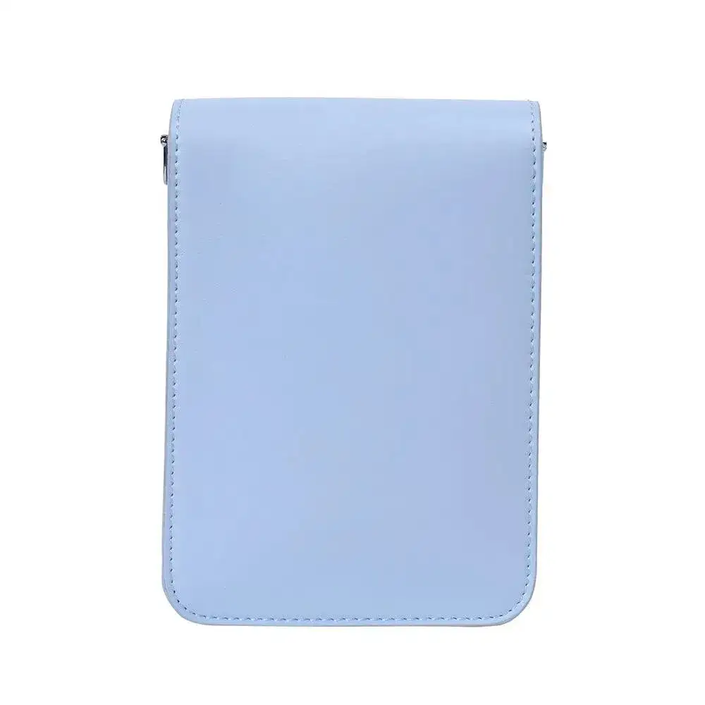 Avril Bold Solid Soft Blue Sling Bag - Image 4