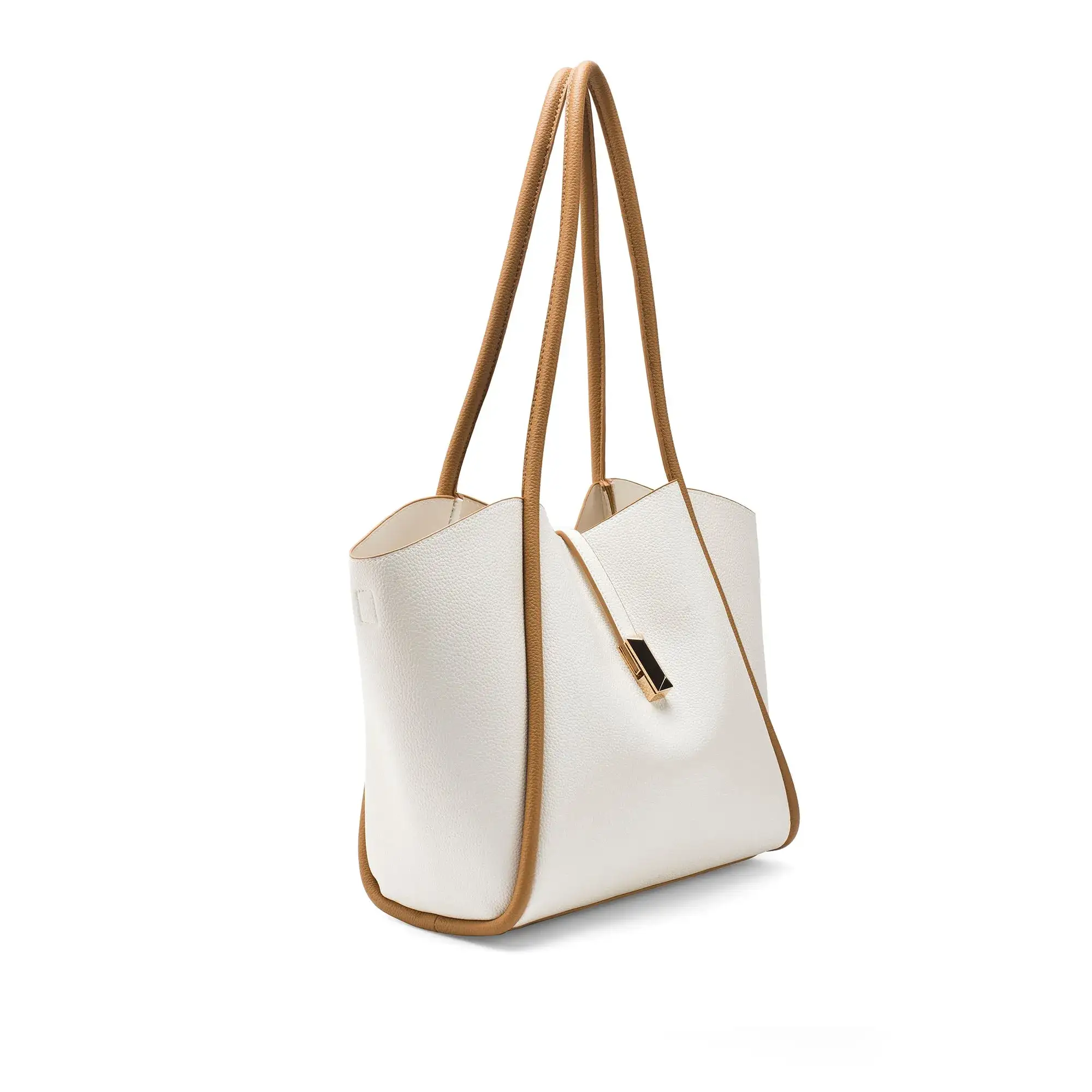 Avril Elegant Everyday Beige Tote bag - Image 3