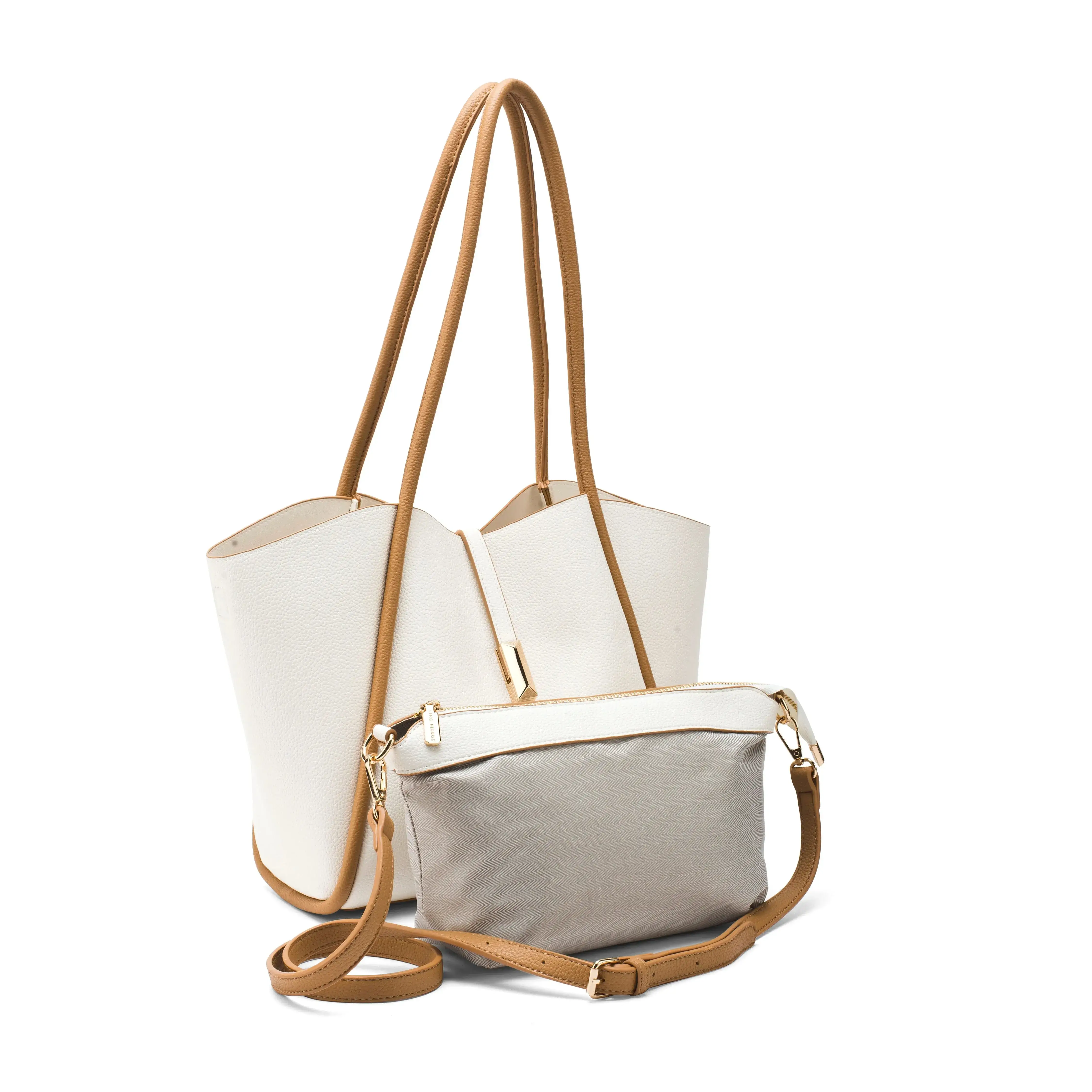 Avril Elegant Everyday Beige Tote bag - Image 6