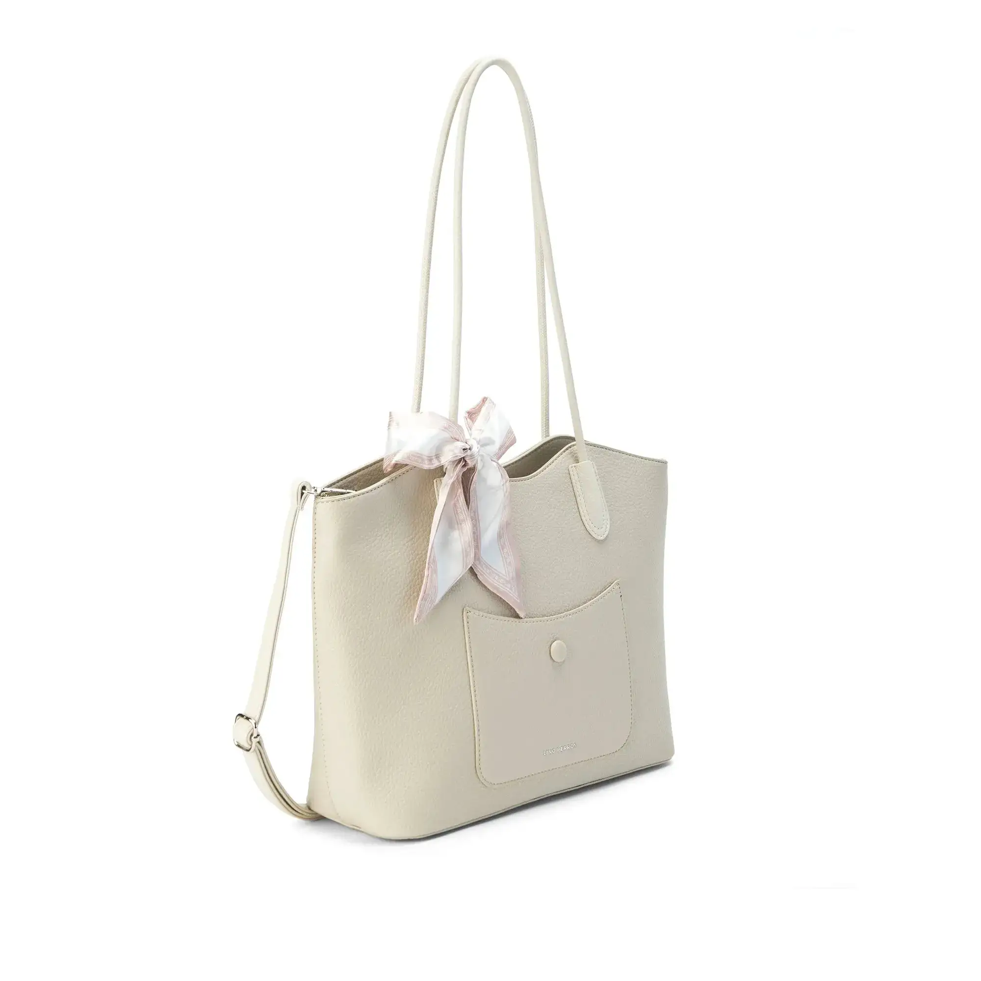 Avril Everyday Beige Tote Bag - Image 3