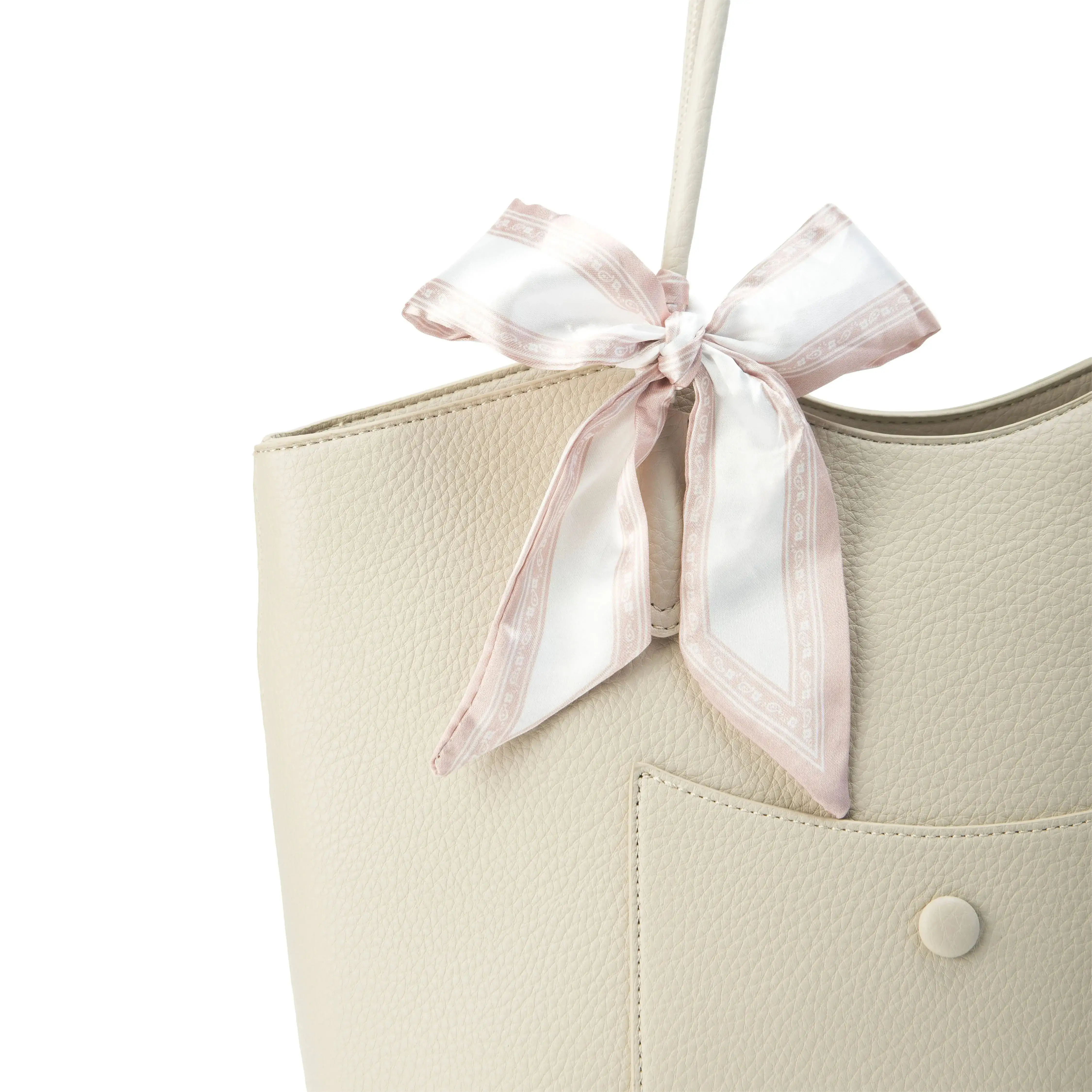 Avril Everyday Beige Tote Bag - Image 6