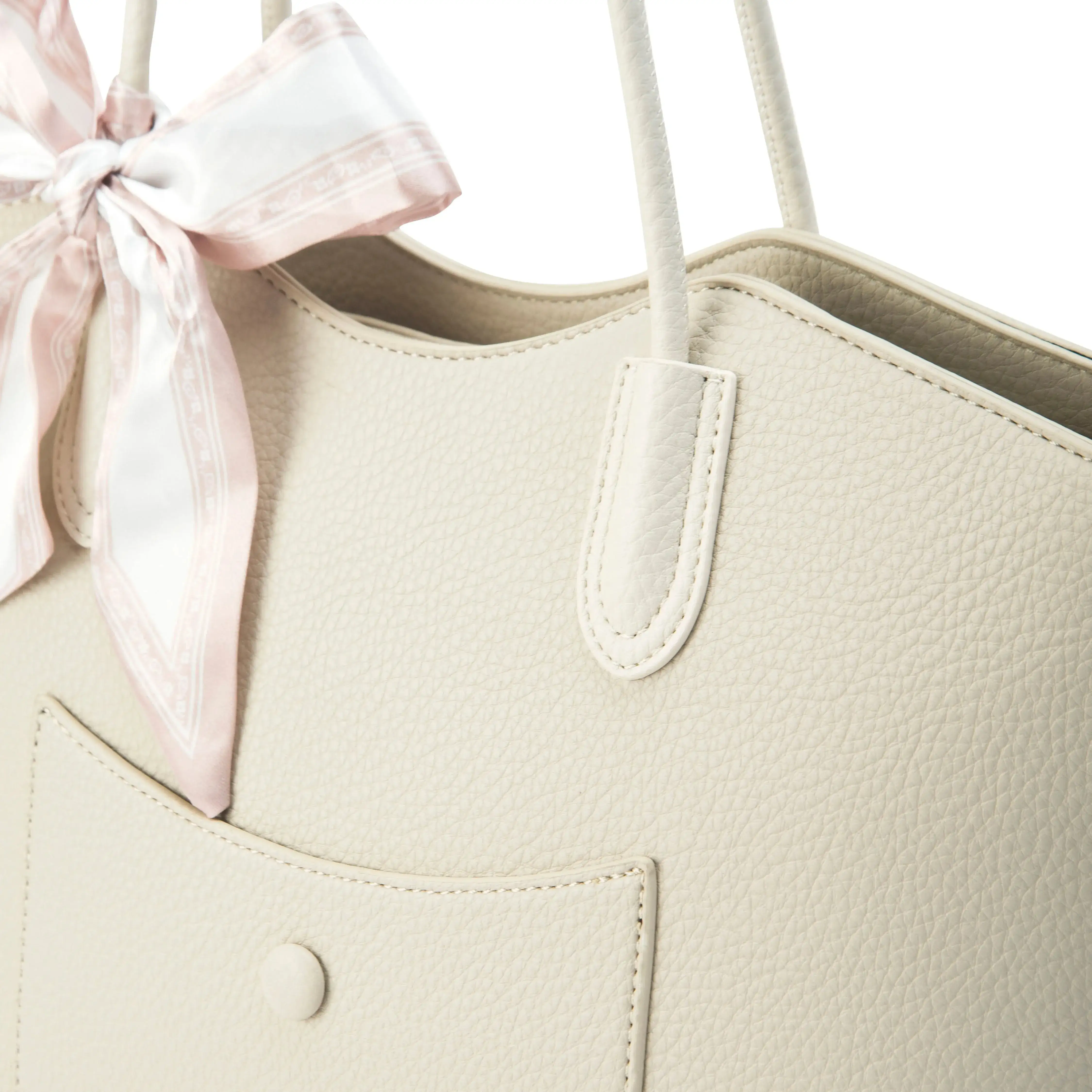 Avril Everyday Beige Tote Bag - Image 8