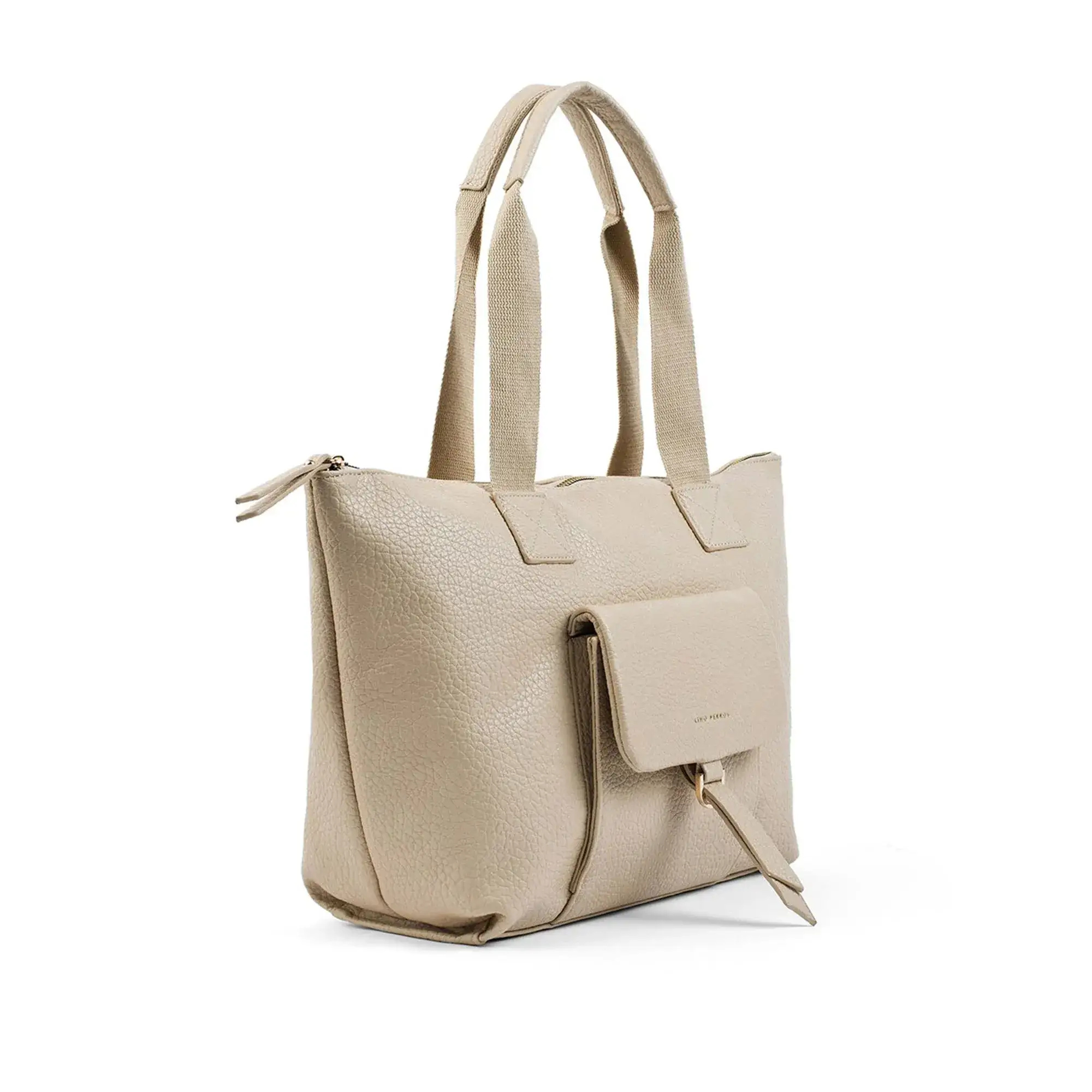 Avril Everyday Slouchy Beige Tote Bag - Image 3