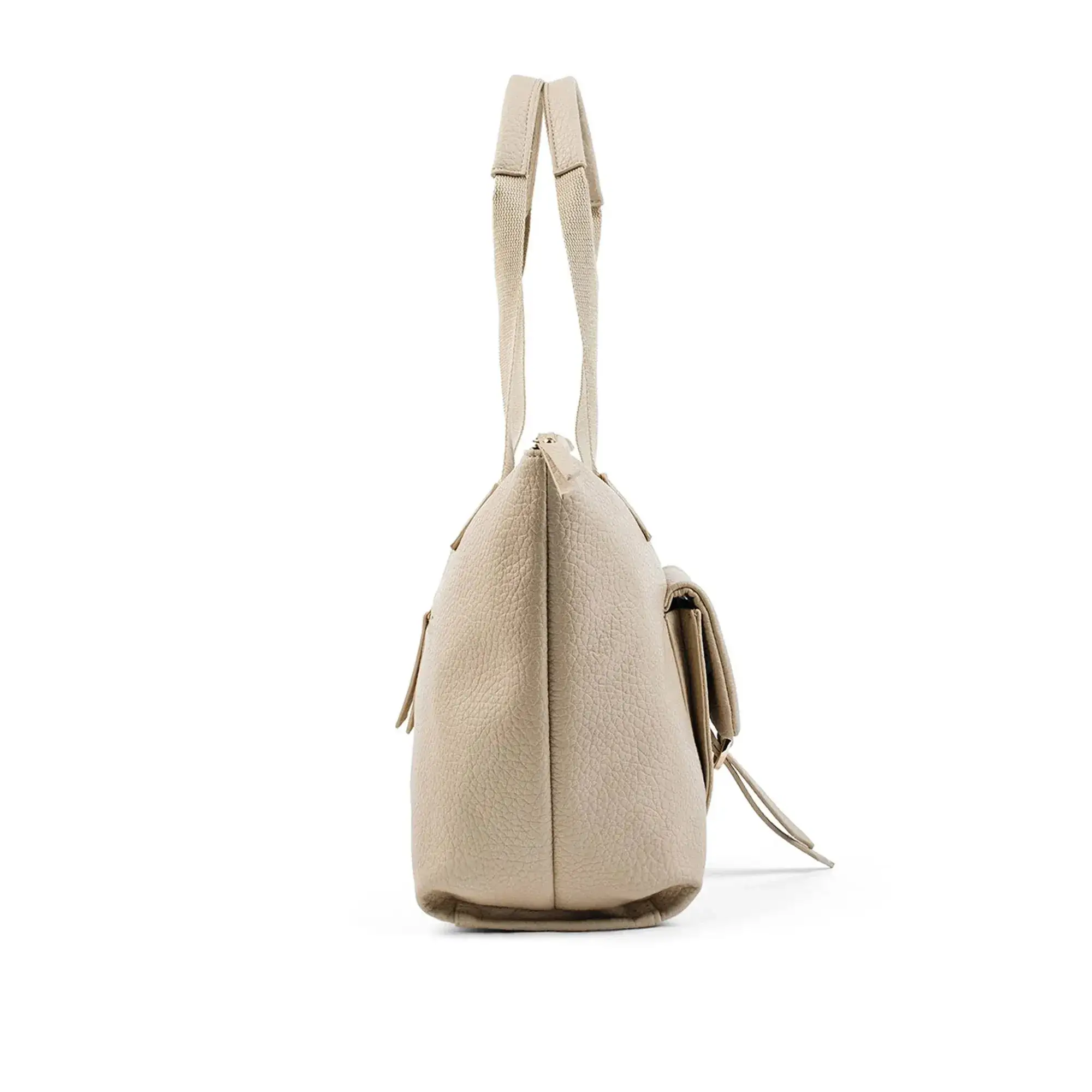 Avril Everyday Slouchy Beige Tote Bag - Image 4