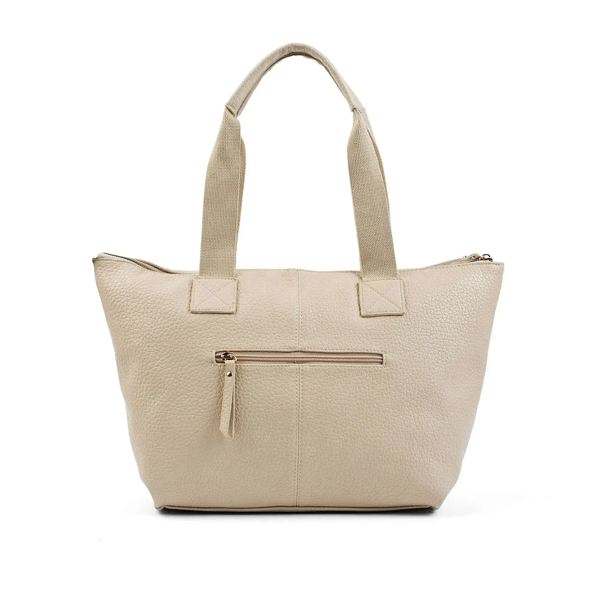 Avril Everyday Slouchy Beige Tote Bag - Image 5
