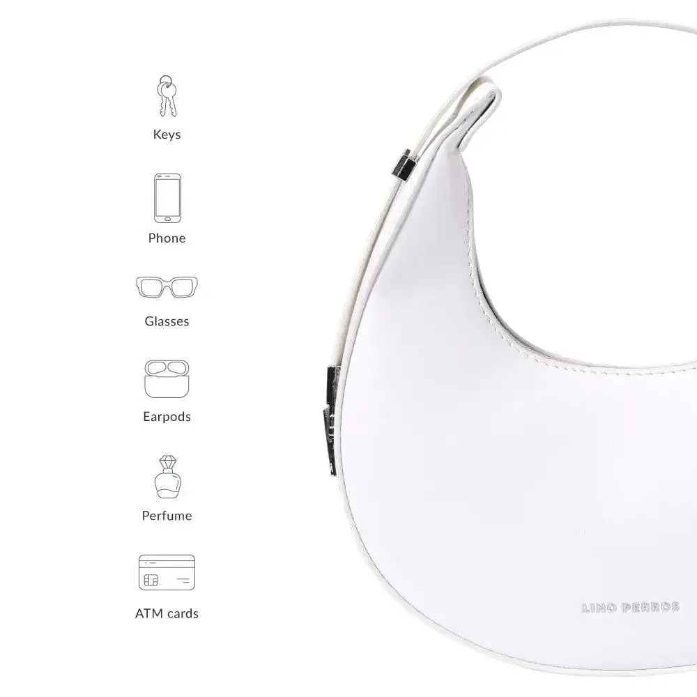 Avril Lunar White Shoulder Bag - Image 7