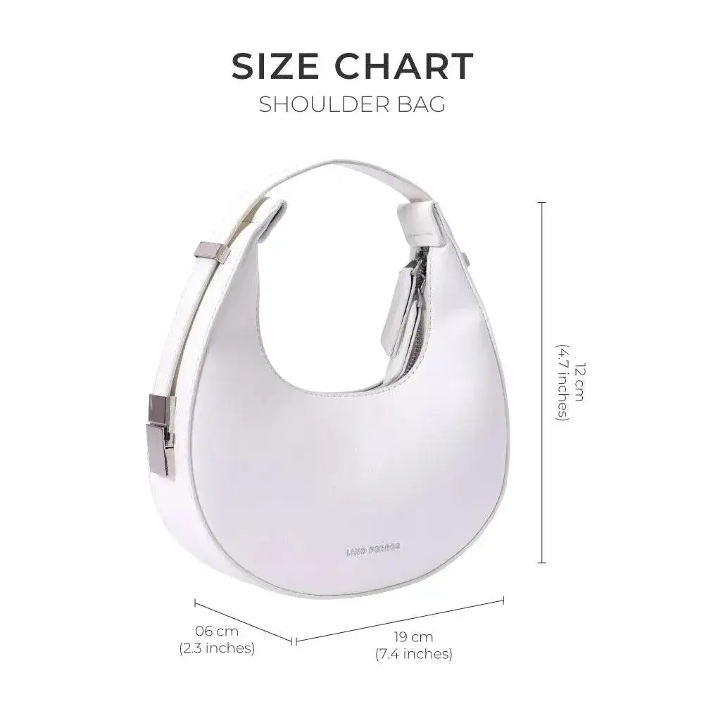 Avril Lunar White Shoulder Bag - Image 8