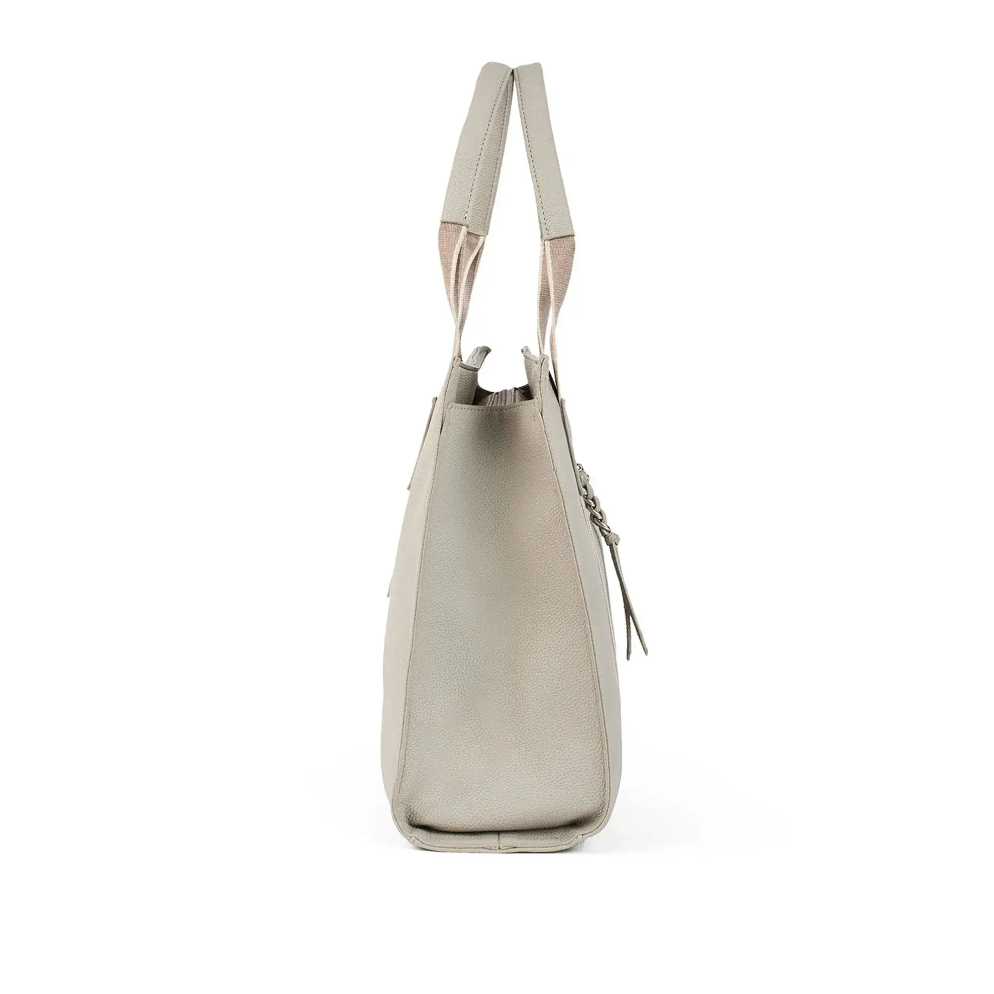 Avril Soft Body Charm Beige Tote Bag - Image 3