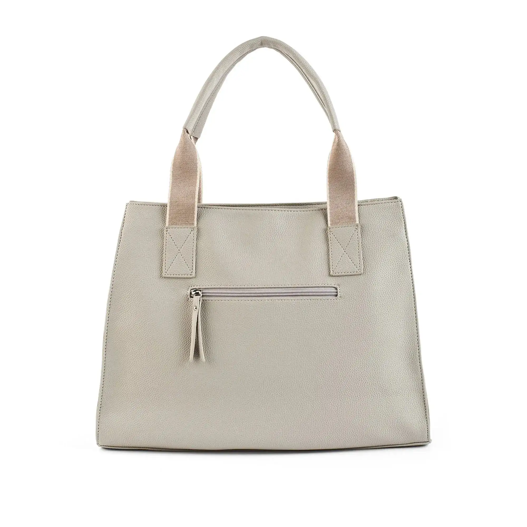 Avril Soft Body Charm Beige Tote Bag - Image 4