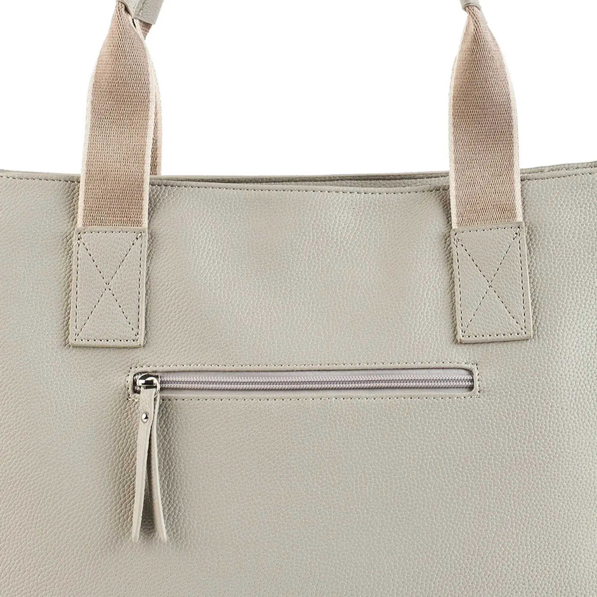 Avril Soft Body Charm Beige Tote Bag - Image 6