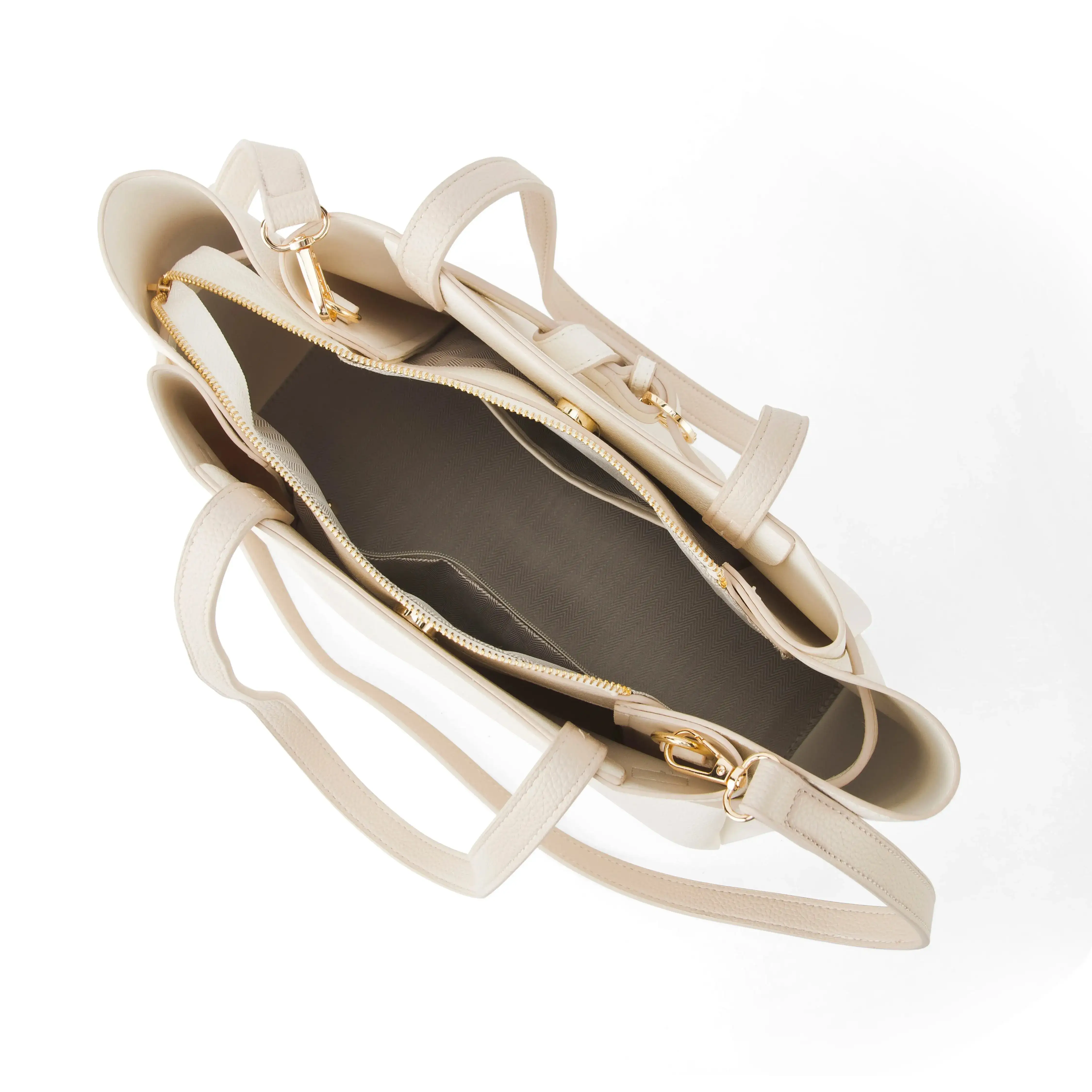 Avril Timeless Off White Tote Bag - Image 7