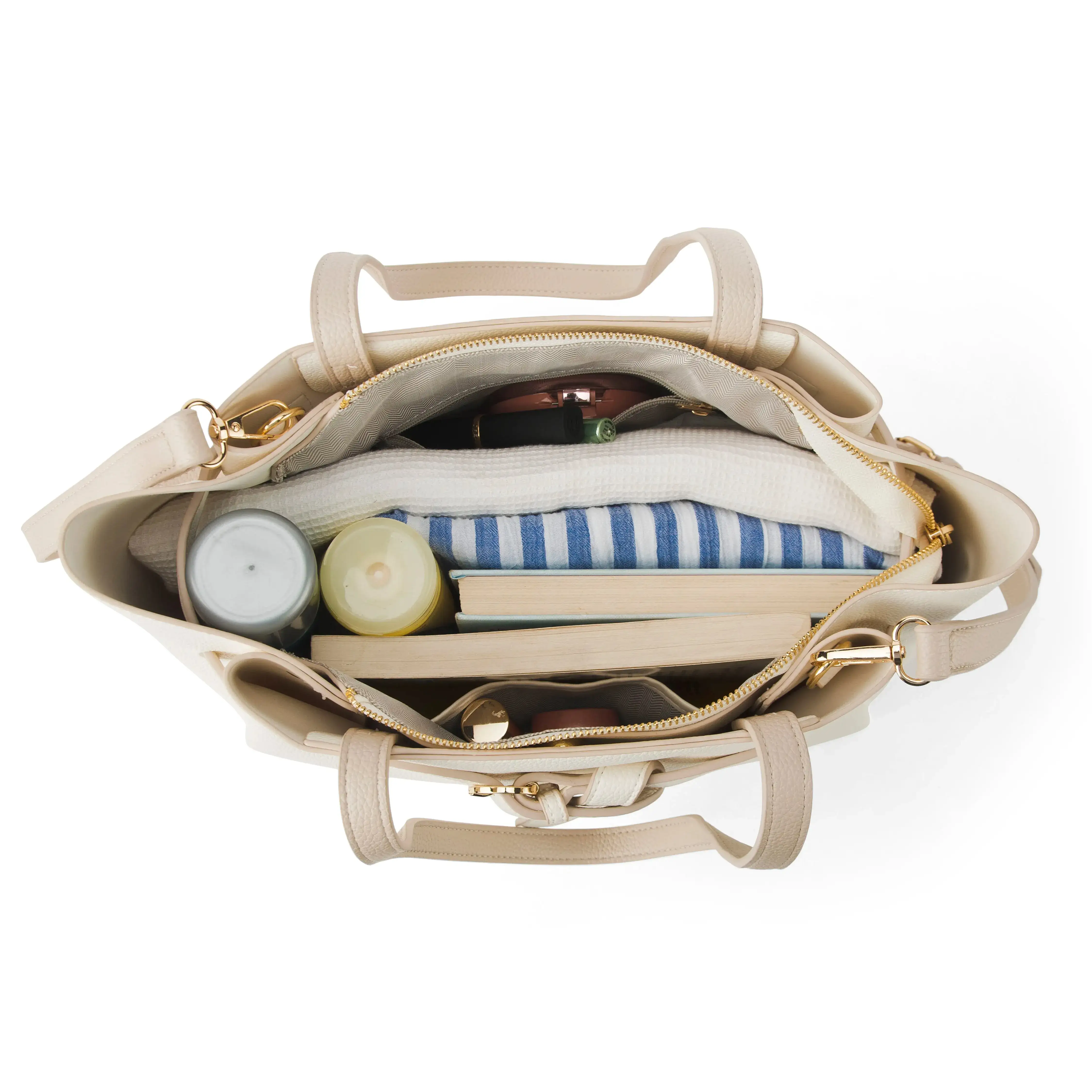 Avril Timeless Off White Tote Bag - Image 8