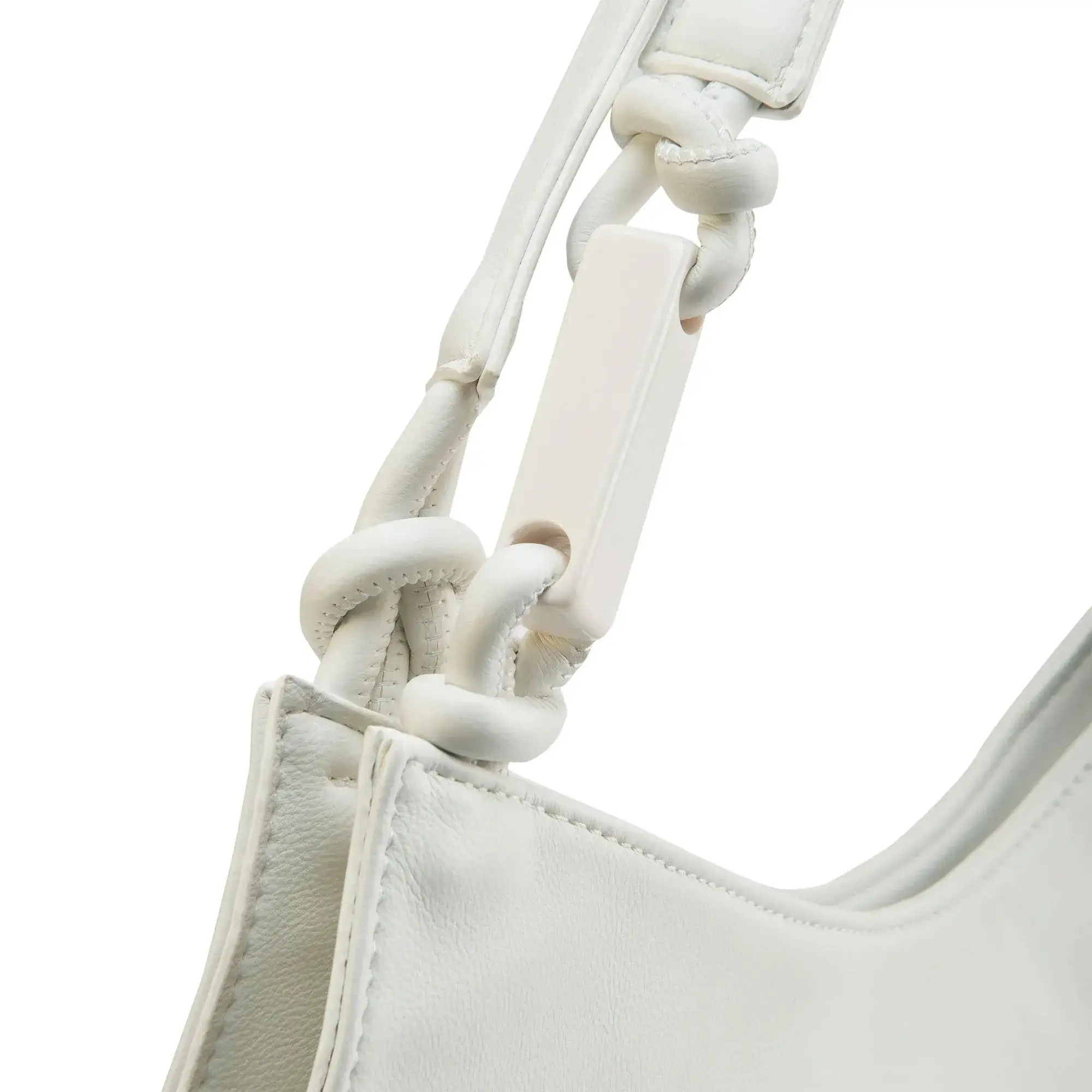 Avril White Slouchy Bucket White Hobo - Image 6