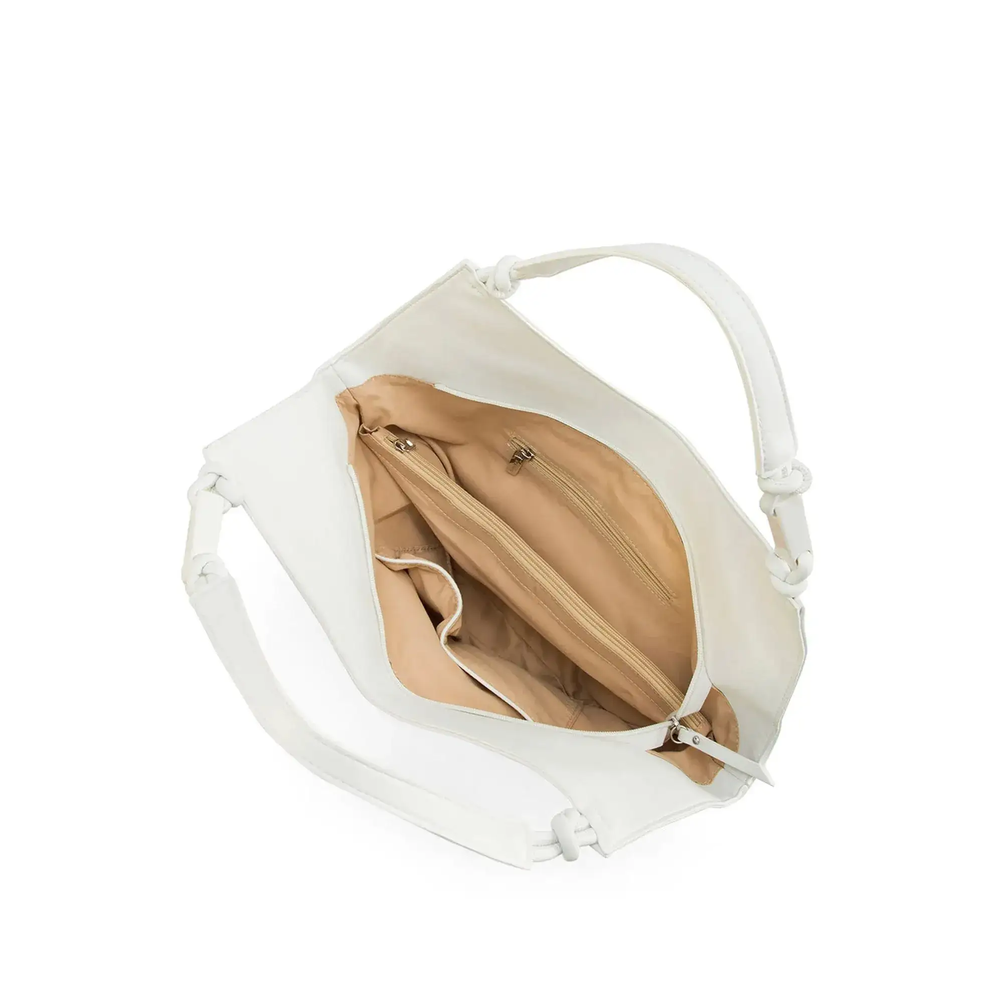 Avril White Slouchy Bucket White Hobo - Image 7