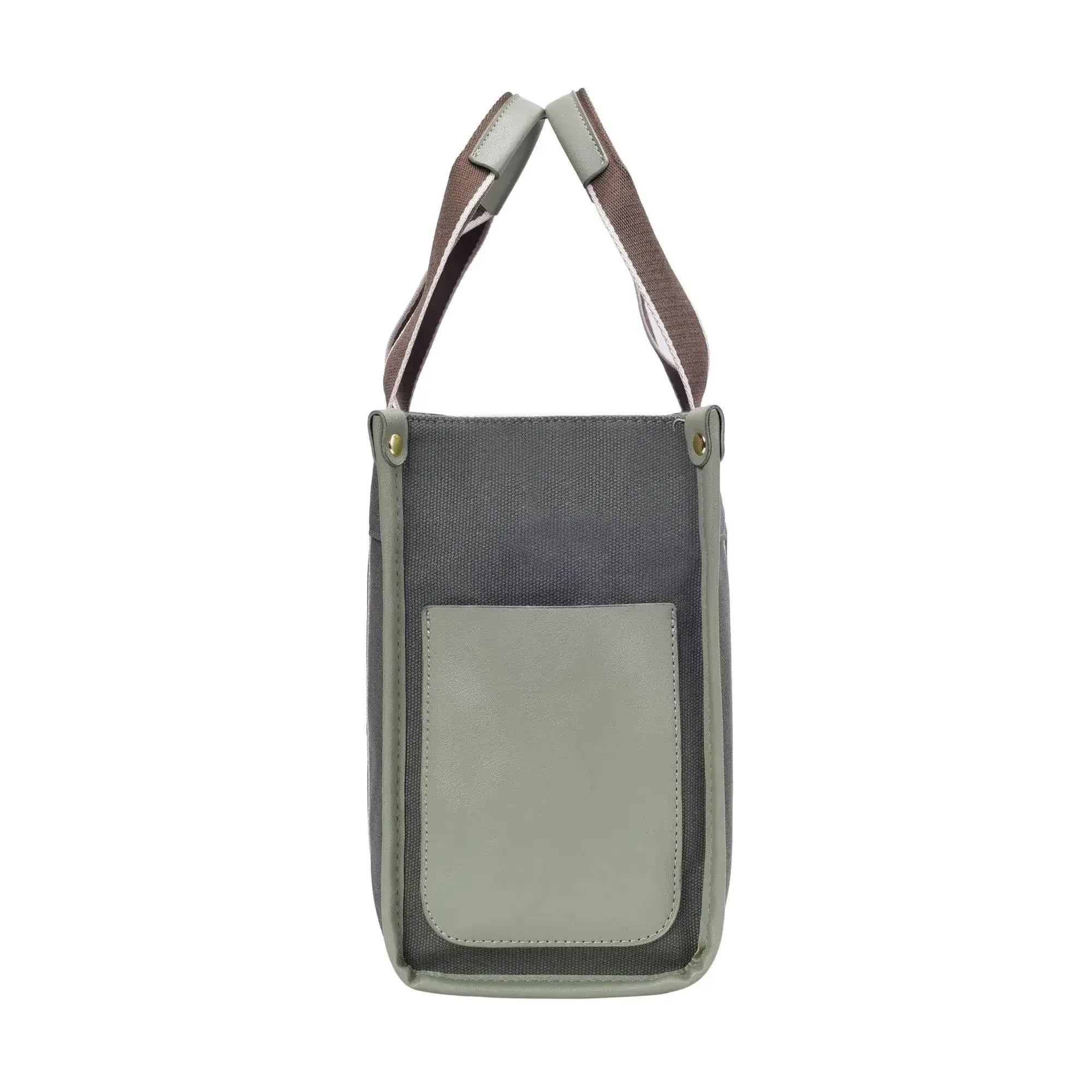 Harper City Green Tote Bag - Image 3