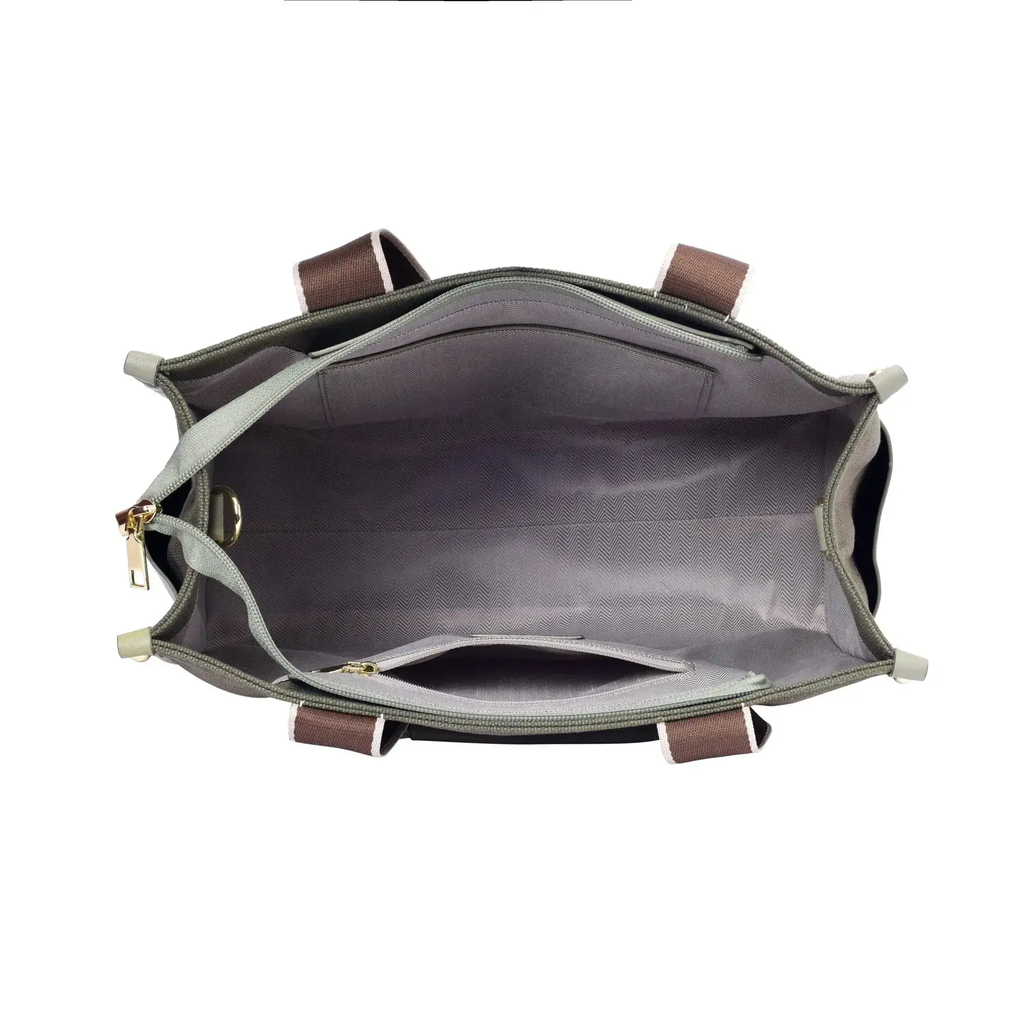 Harper City Green Tote Bag - Image 5