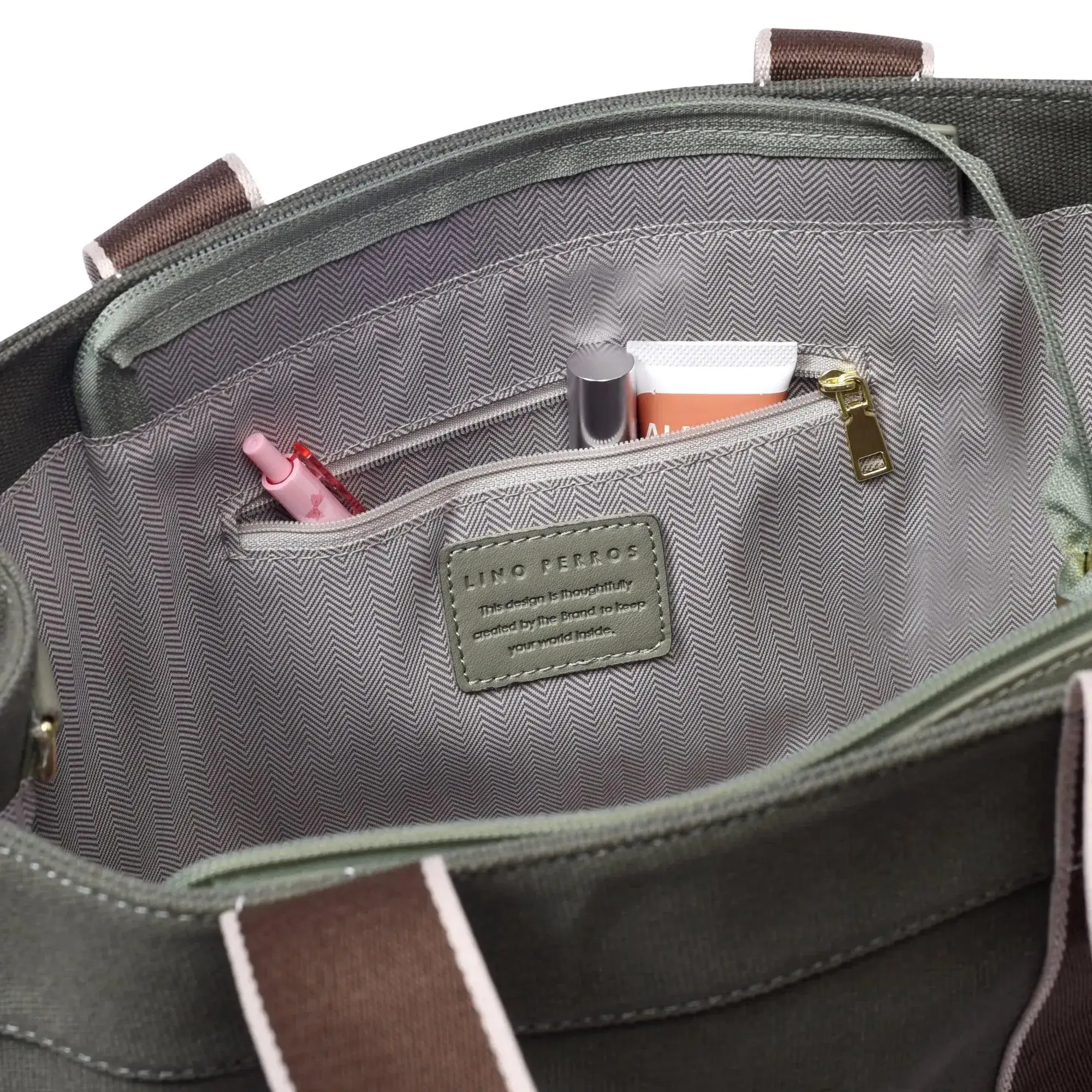 Harper City Green Tote Bag - Image 6