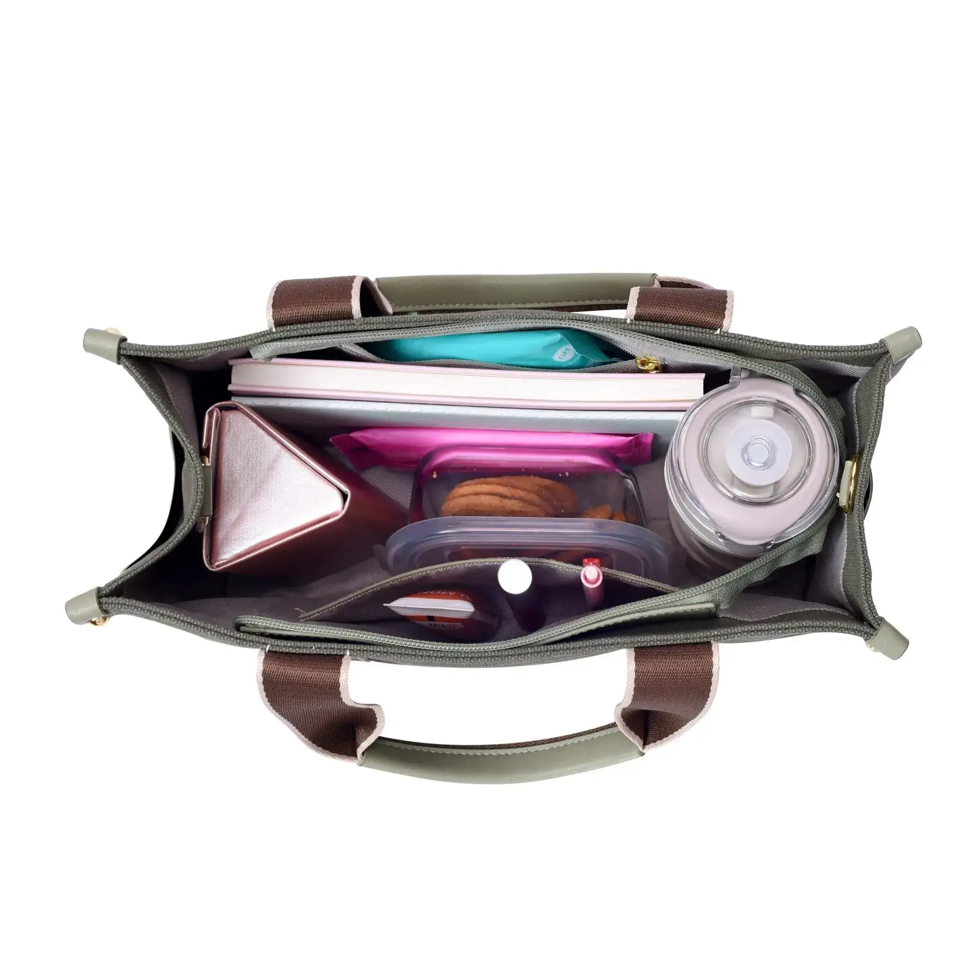 Harper City Green Tote Bag - Image 7