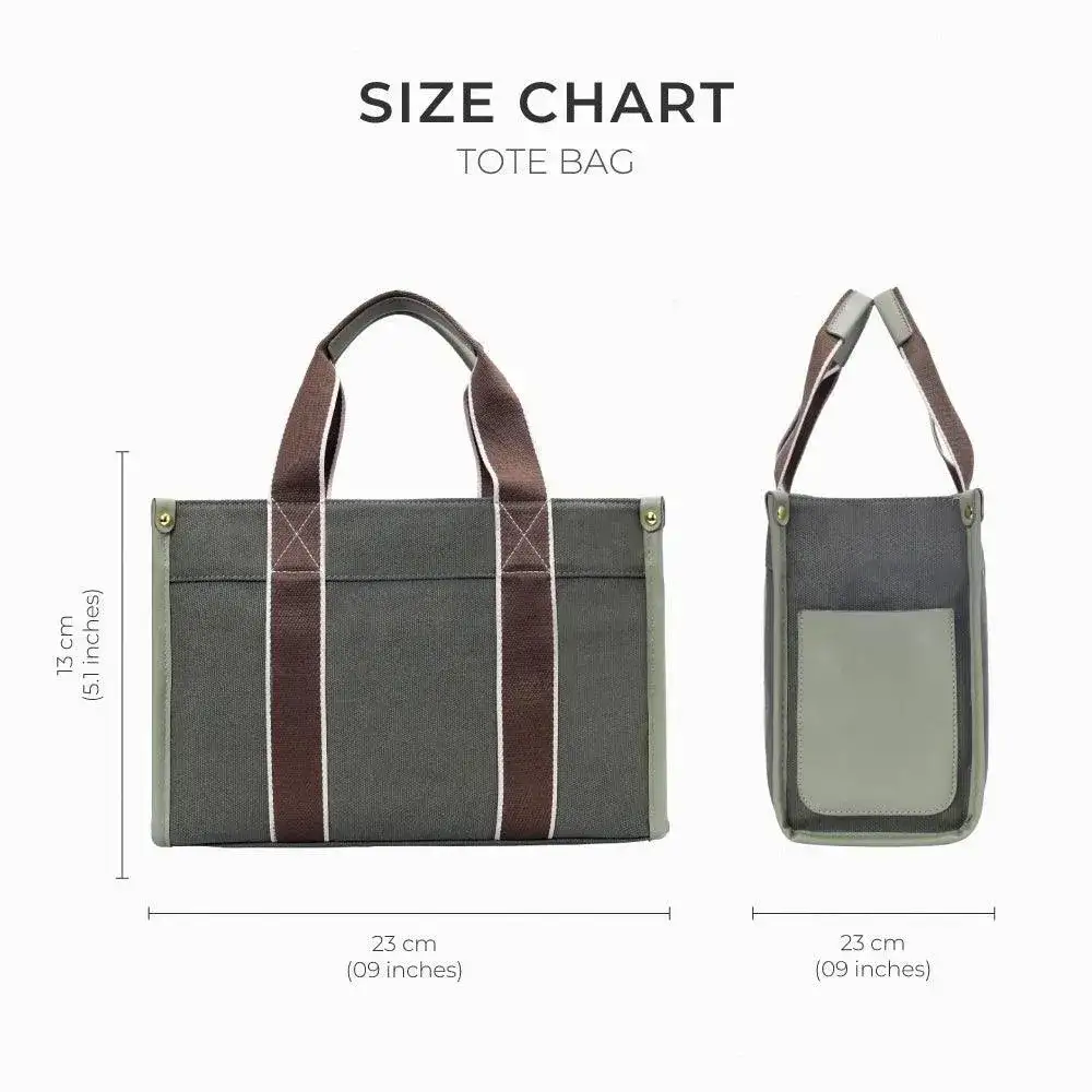 Harper City Green Tote Bag - Image 9