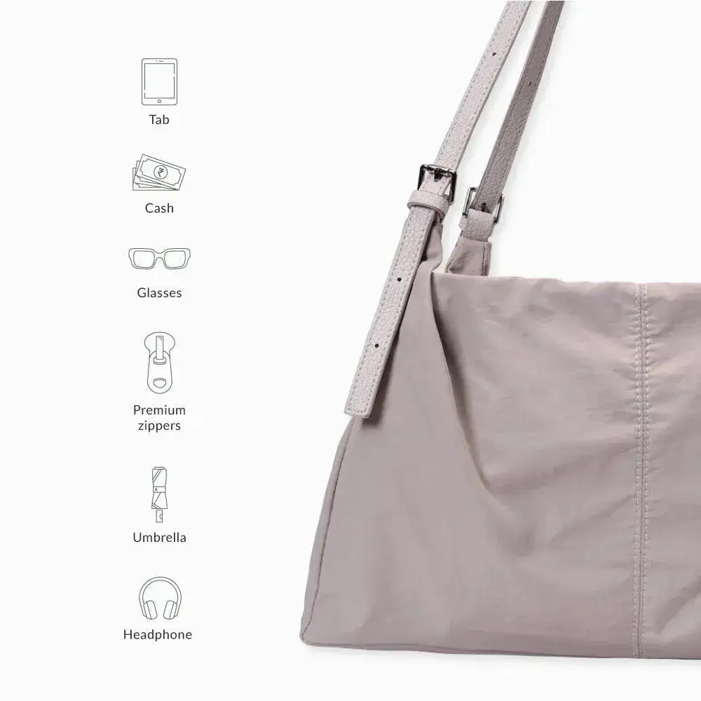 Harper Confident Grey Hobo Handbag - Image 7
