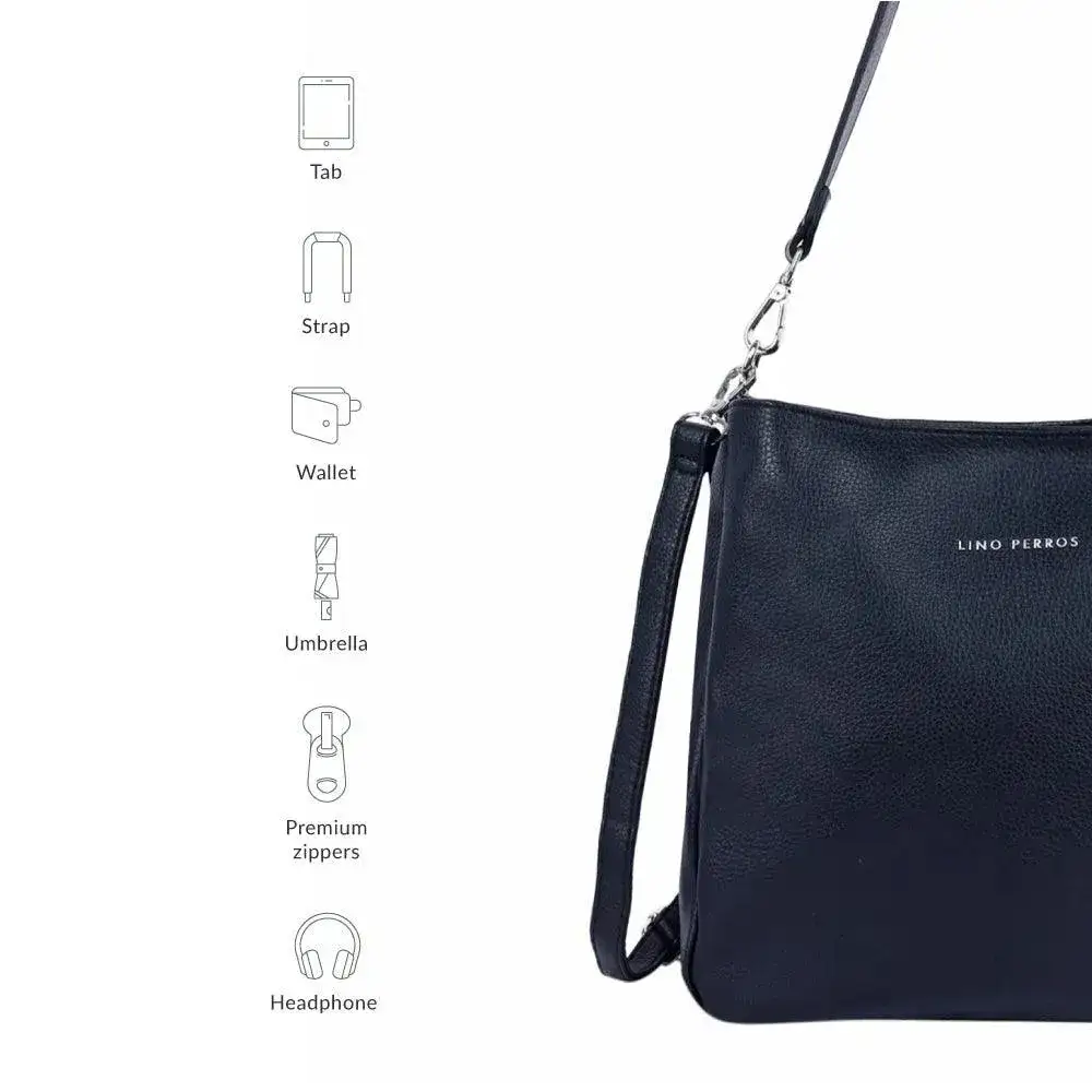 Voyage Simple Black Hobo Bag - Image 6